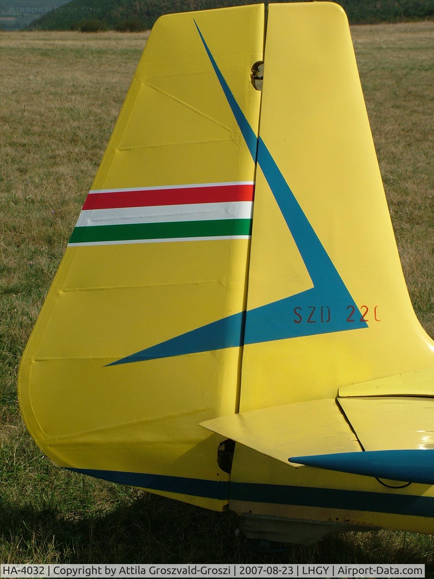 HA-4032, 1961 PZL-Bielsko SZD-22C Mucha Standard C/N F-645, Gyöngyös-Pipishegy Airfield, Hungary