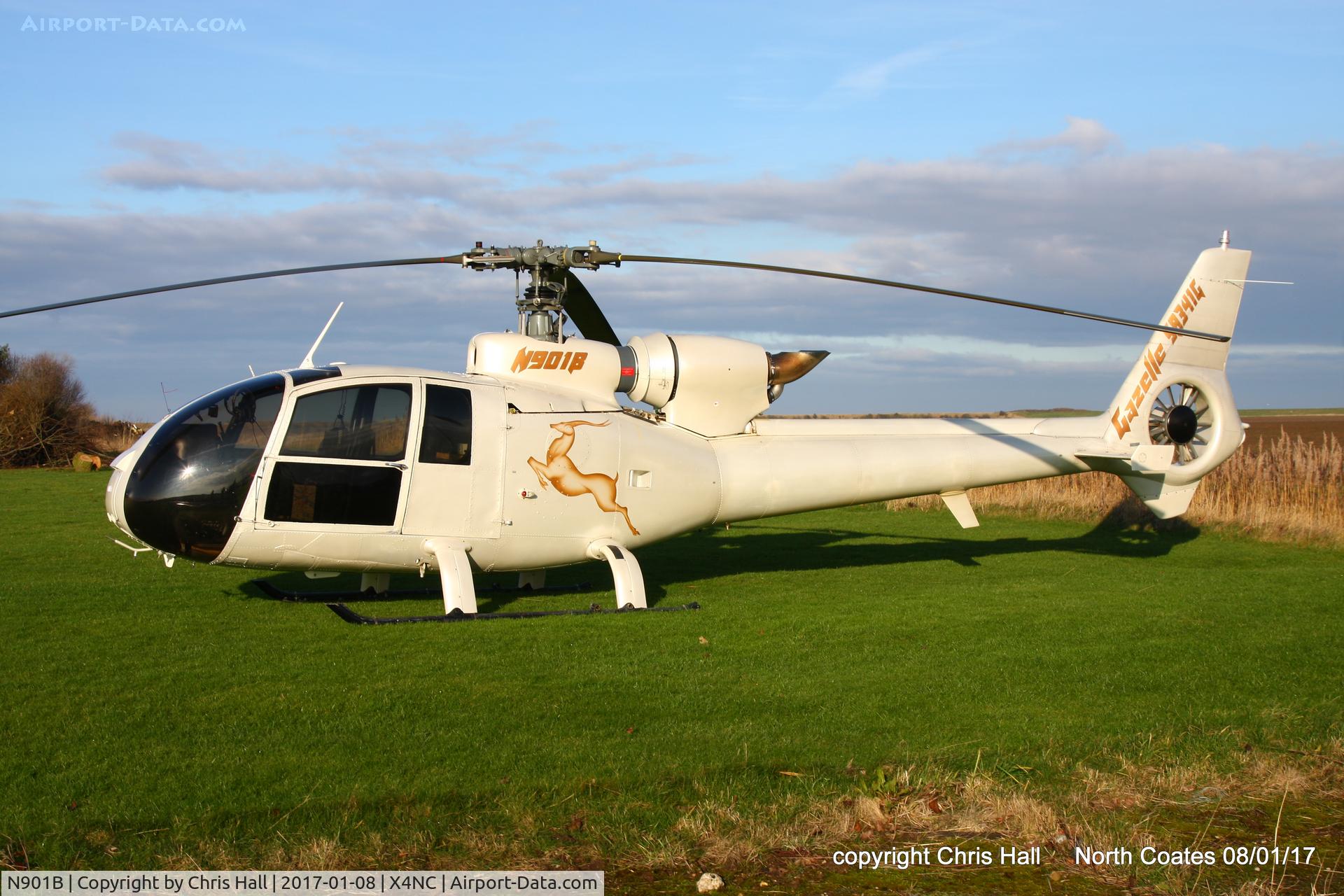N901B, 1977 Aerospatiale SA-341G Gazelle C/N 1410, at the Brass Monkey fly in, North Coates