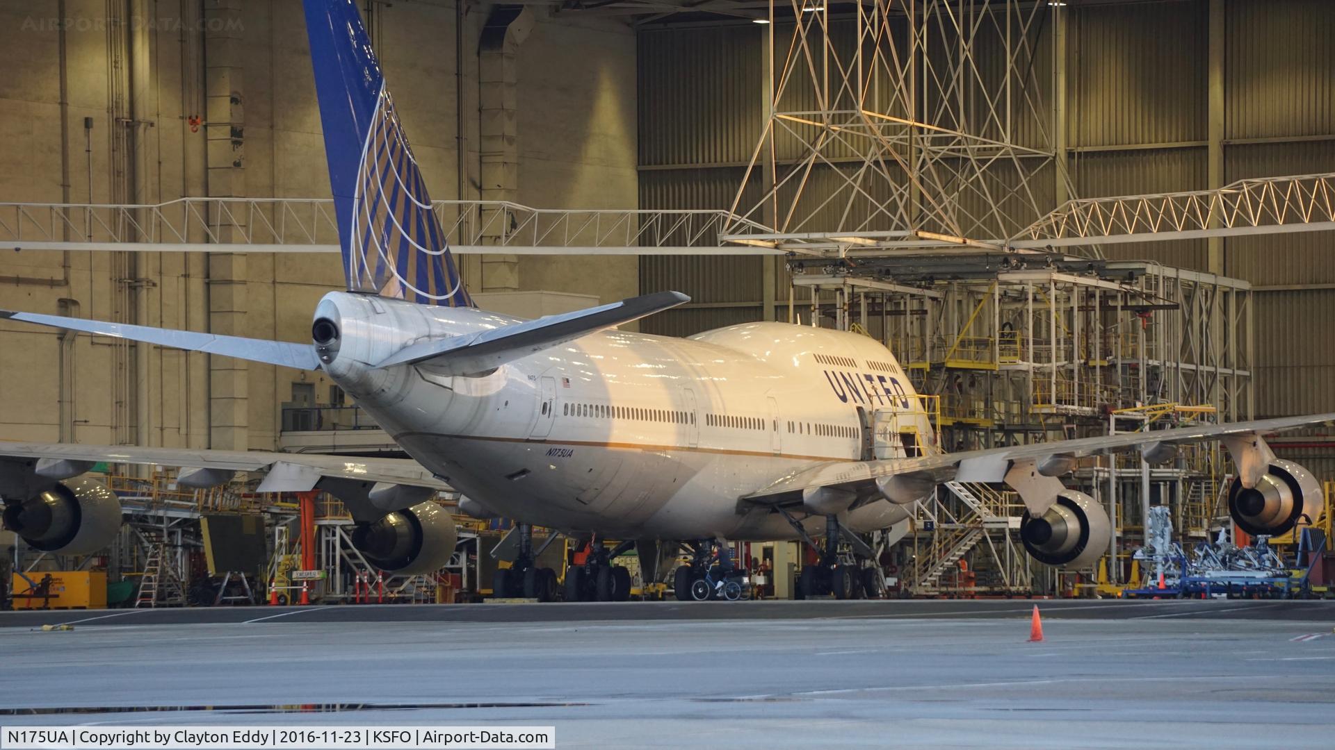 N175UA, 1990 Boeing 747-422 C/N 24382, SFO 2016