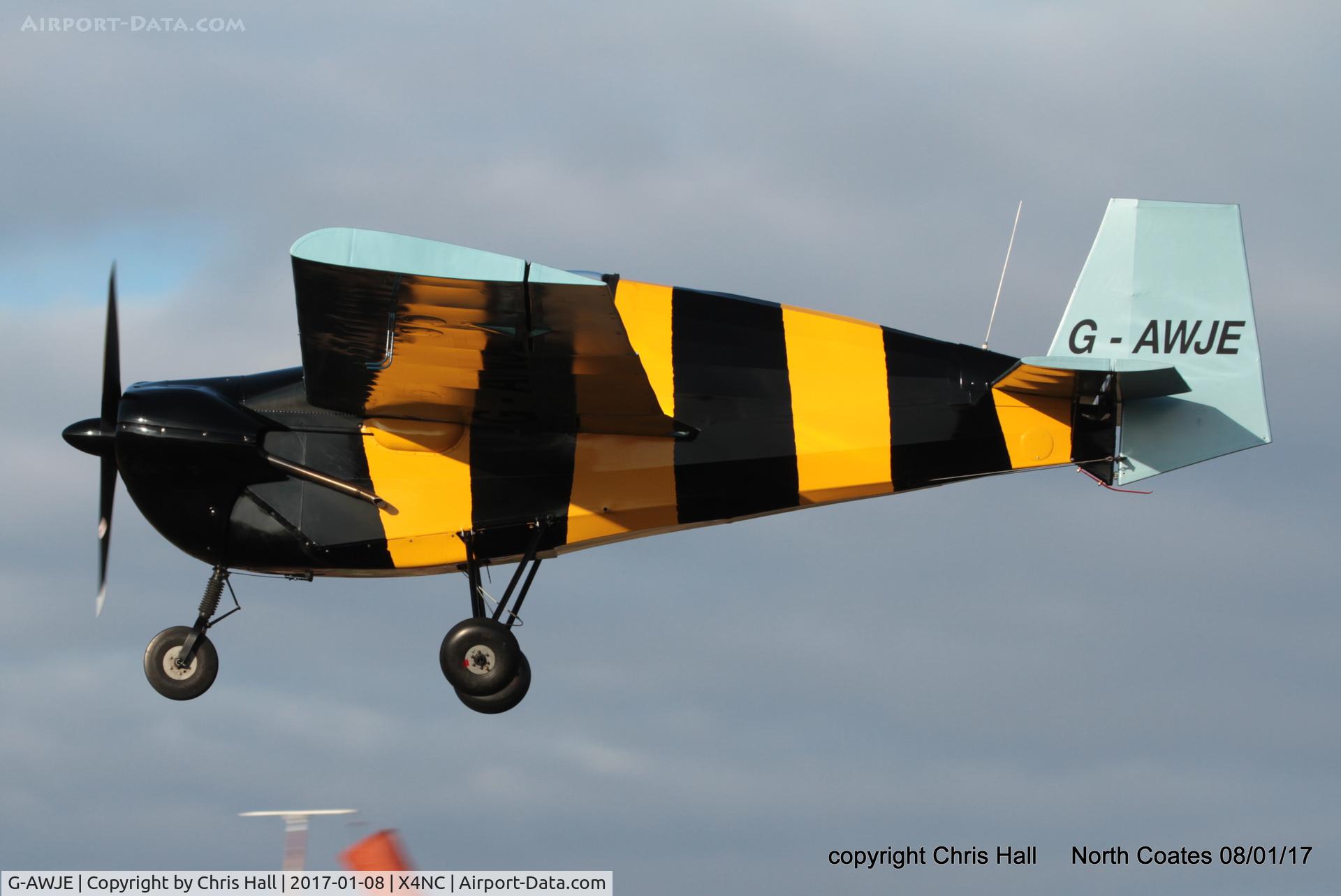 G-AWJE, 1968 Tipsy T-66 Nipper Mk 3 C/N S121, at the Brass Monkey fly in, North Coates