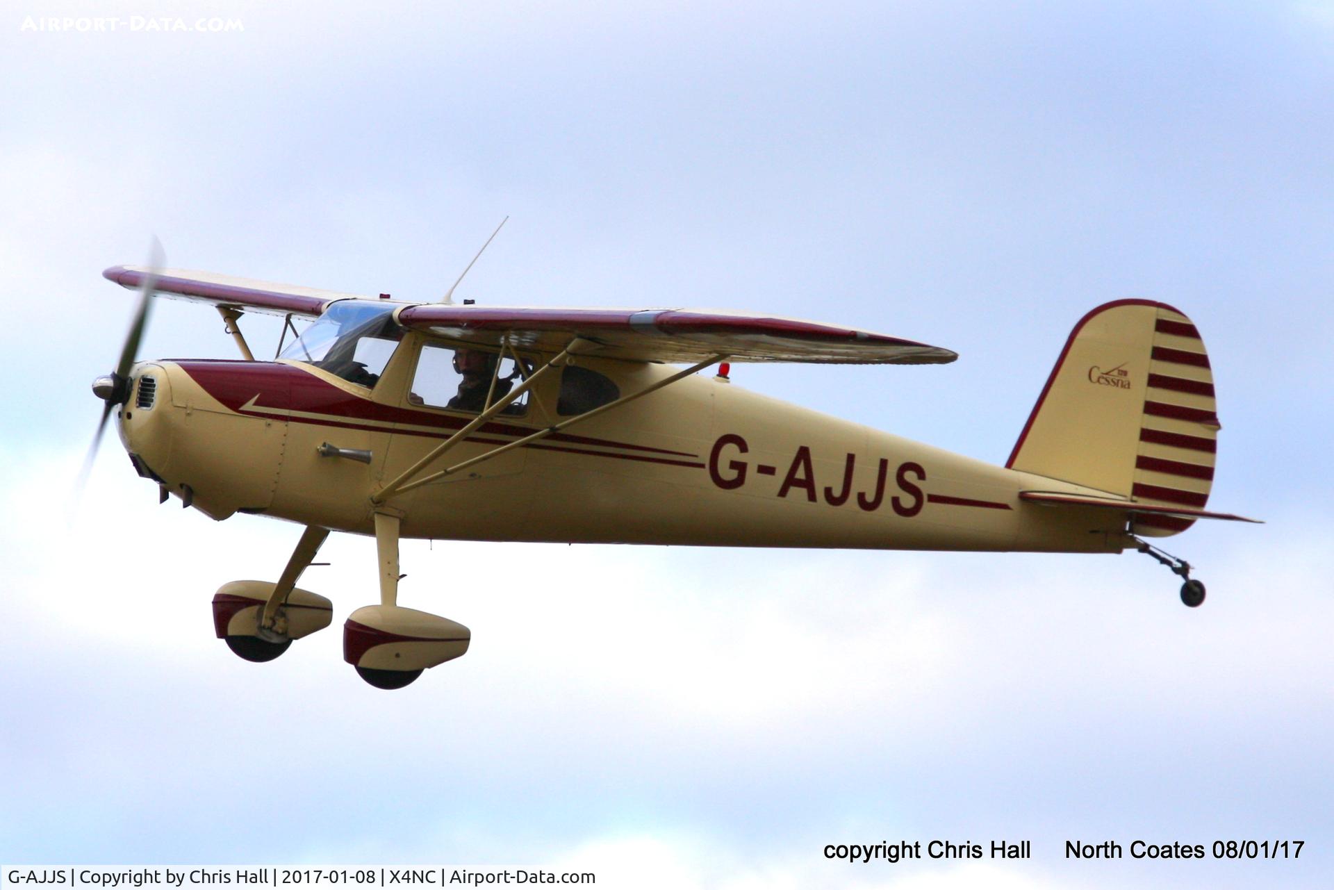 G-AJJS, 1947 Cessna 120 C/N 13047, at the Brass Monkey fly in, North Coates