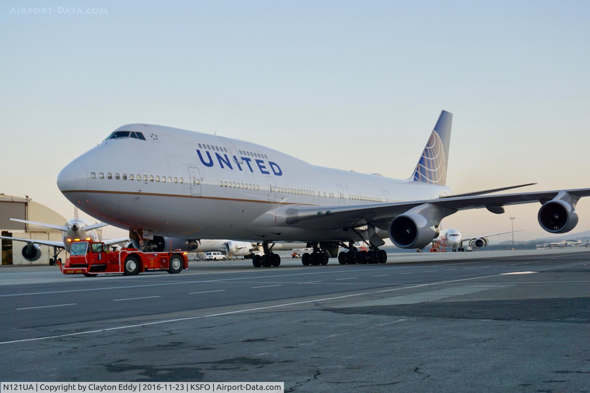 N121UA, 1999 Boeing 747-422 C/N 29167, SFO 2016