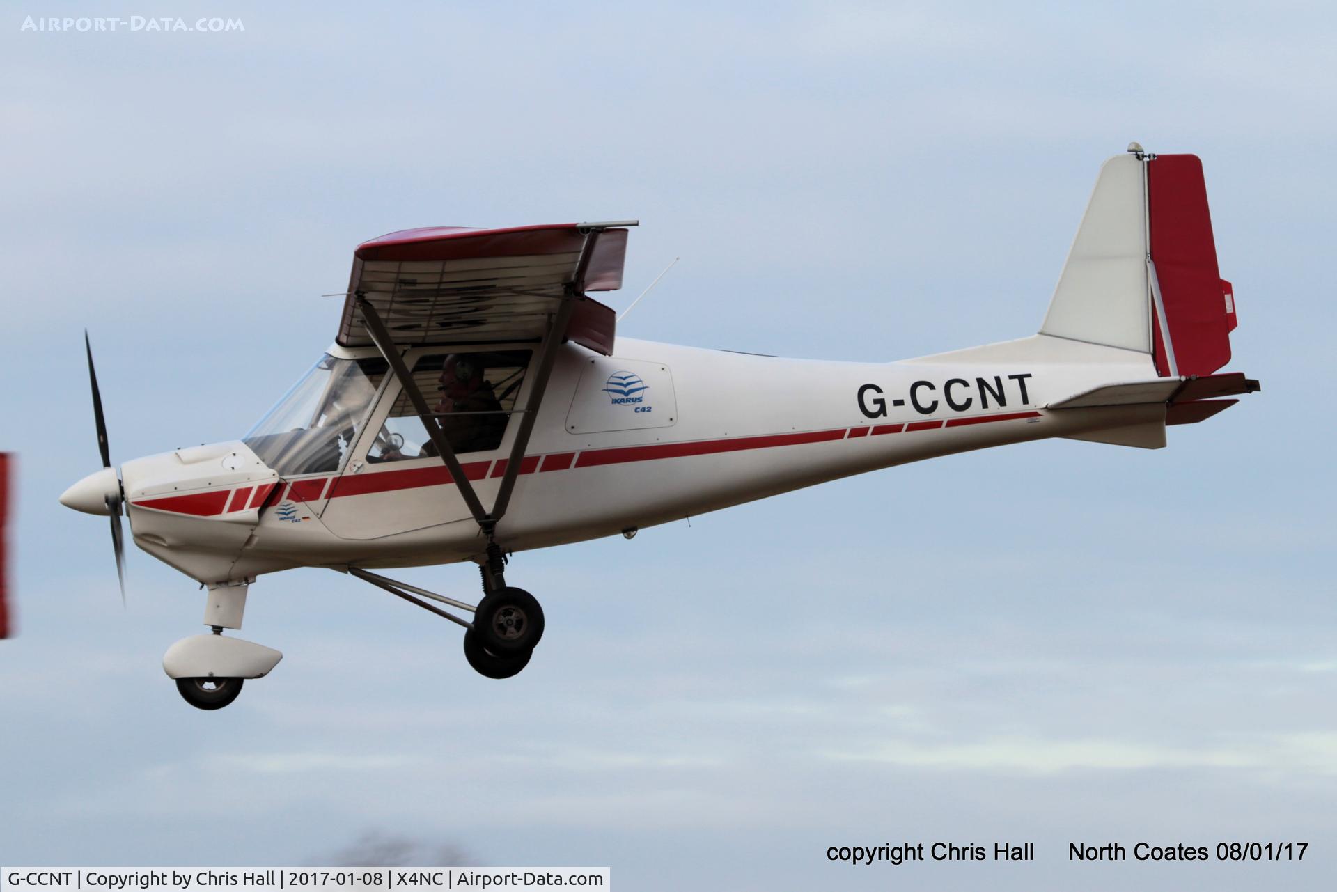 G-CCNT, 2003 Comco Ikarus C42 FB80 C/N 0311-6585, at the Brass Monkey fly in, North Coates