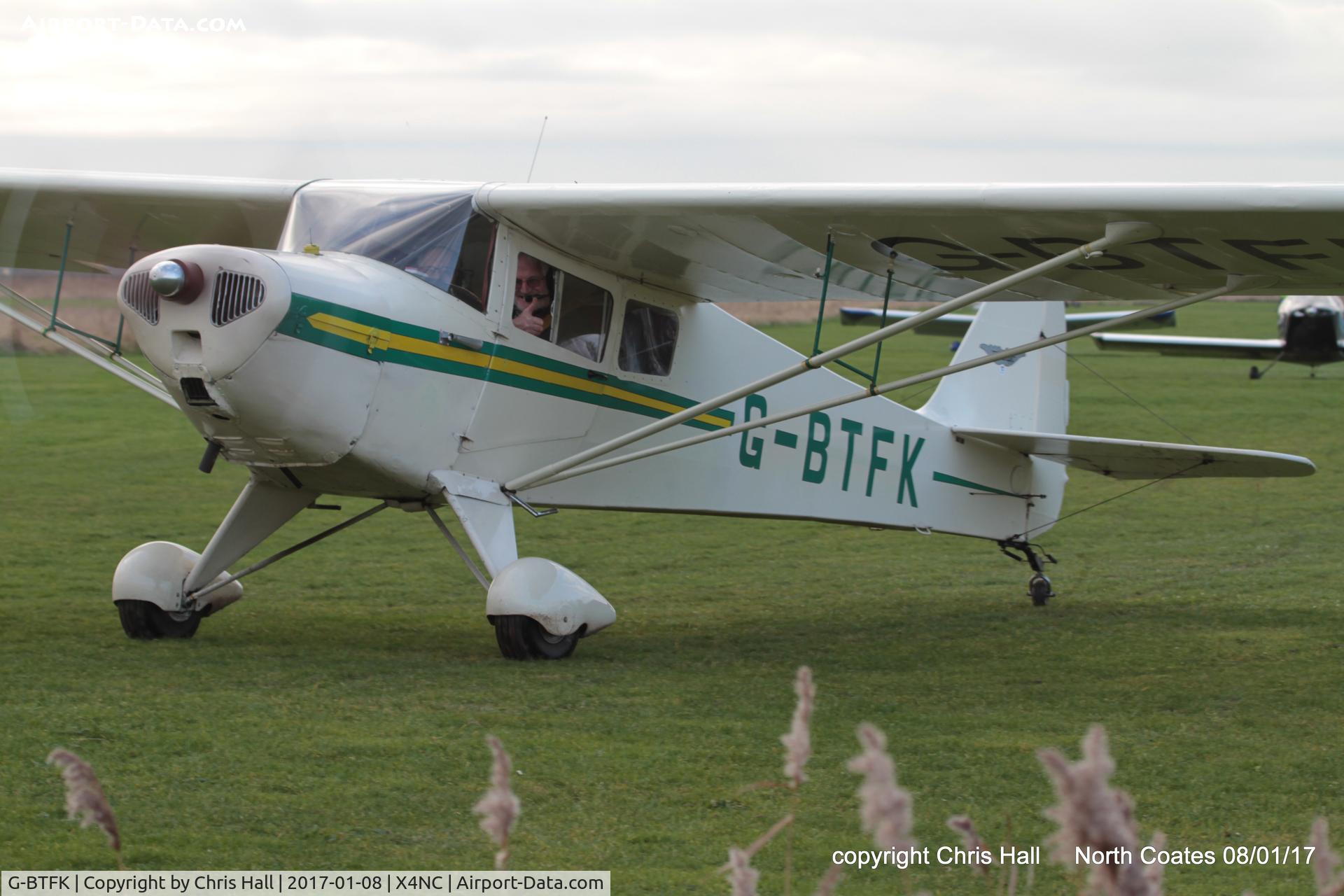 G-BTFK, 1947 Taylorcraft BC-12D Twosome C/N 10540, at the Brass Monkey fly in, North Coates