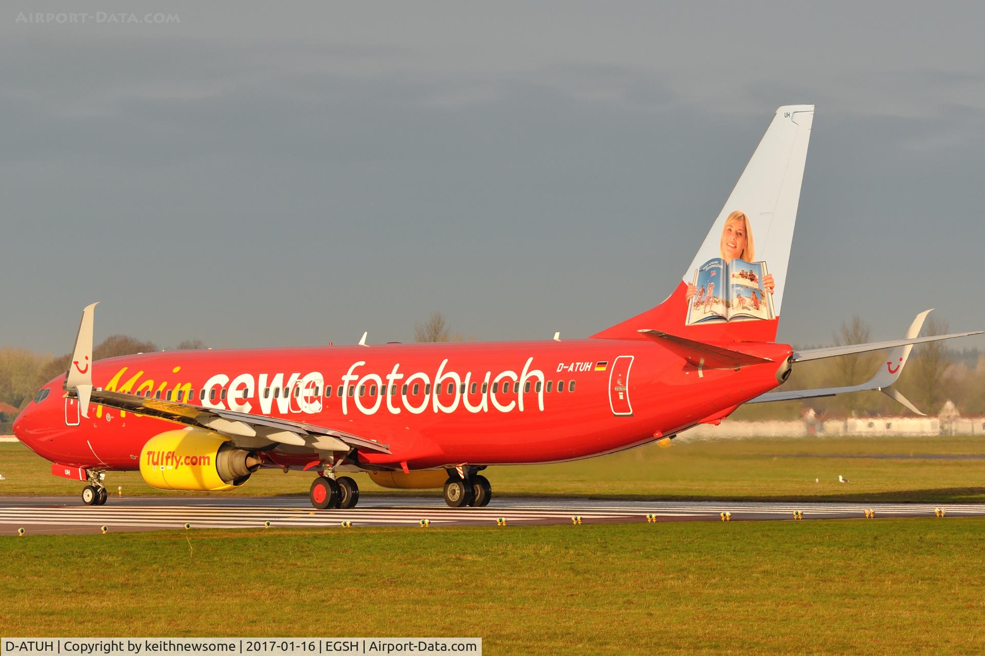 D-ATUH, 2006 Boeing 737-8K5 C/N 34689, 'My Photo Book' logo jet.
