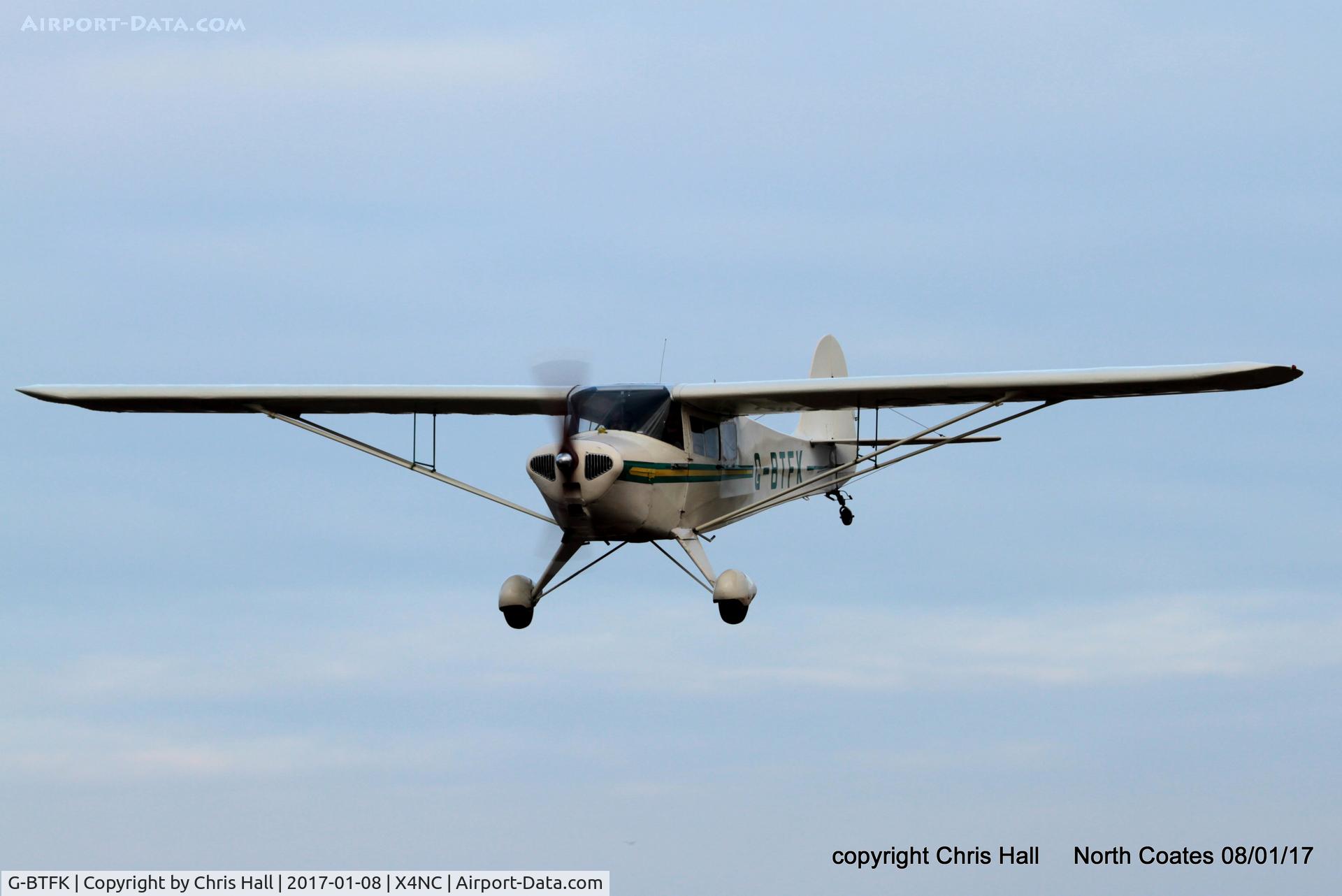 G-BTFK, 1947 Taylorcraft BC-12D Twosome C/N 10540, at the Brass Monkey fly in, North Coates
