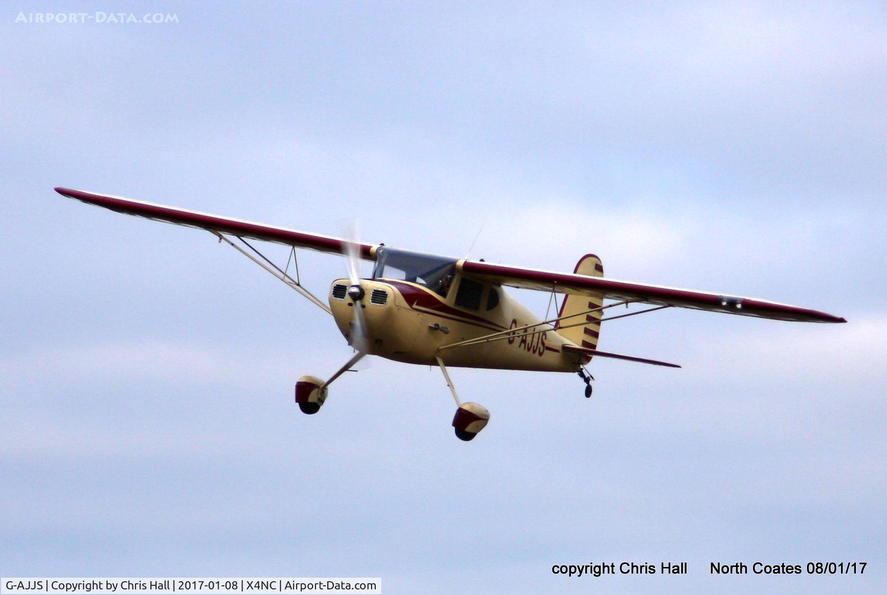 G-AJJS, 1947 Cessna 120 C/N 13047, at the Brass Monkey fly in, North Coates