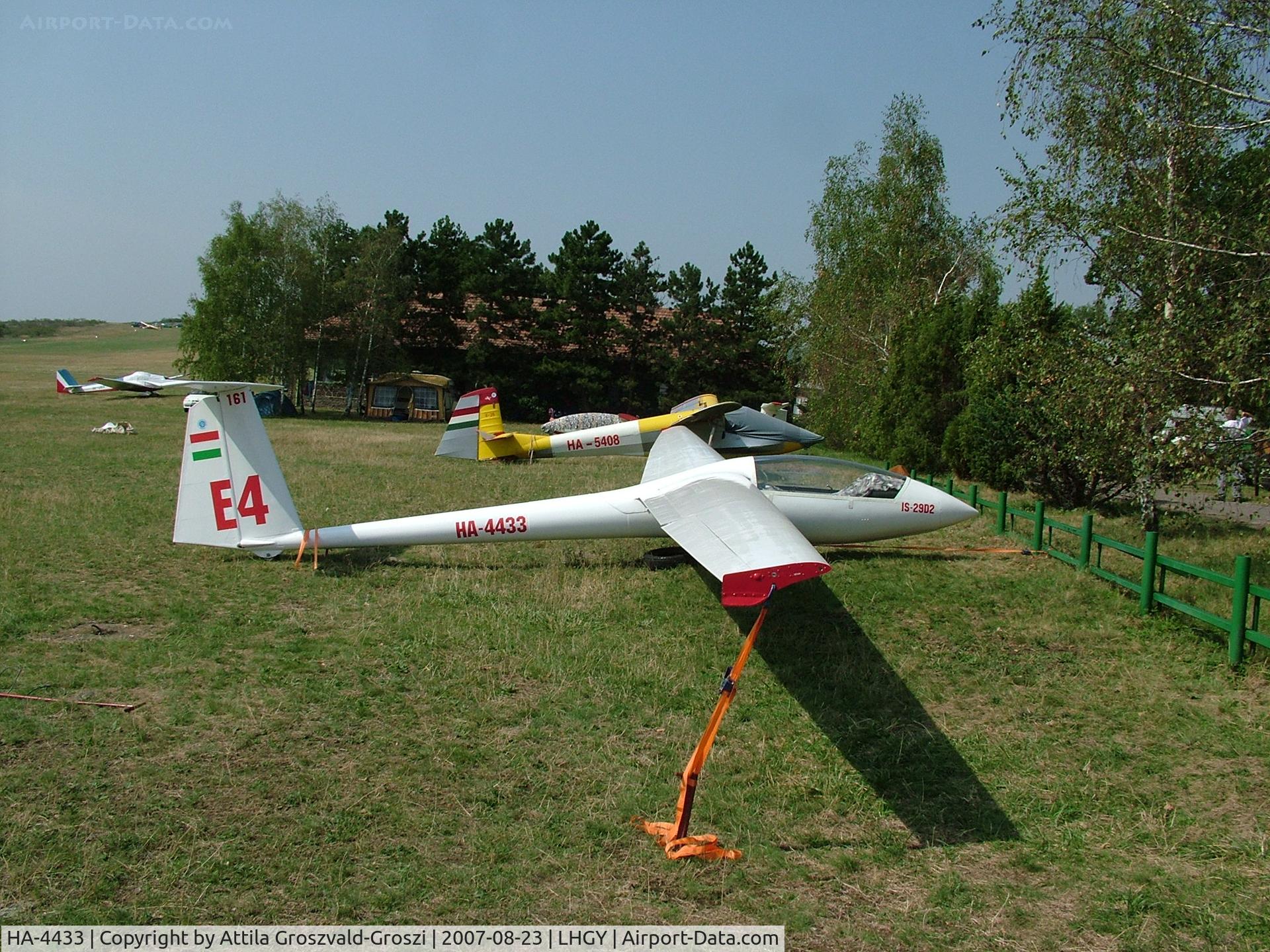 HA-4433, 1982 ICA-Brasov IS-29D2 C/N 161, Gyöngyös-Pipishegy Airfield, Hungary
