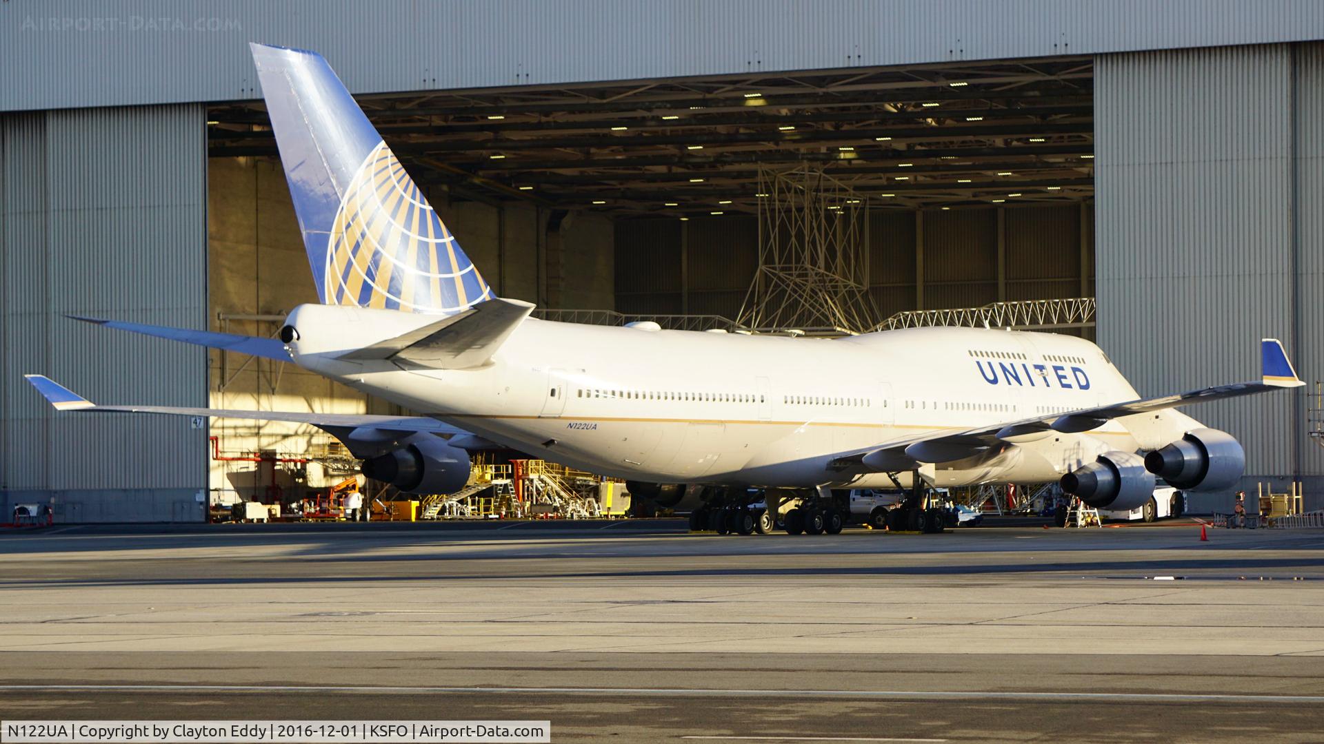 N122UA, 1999 Boeing 747-422 C/N 29168, SFO 2016