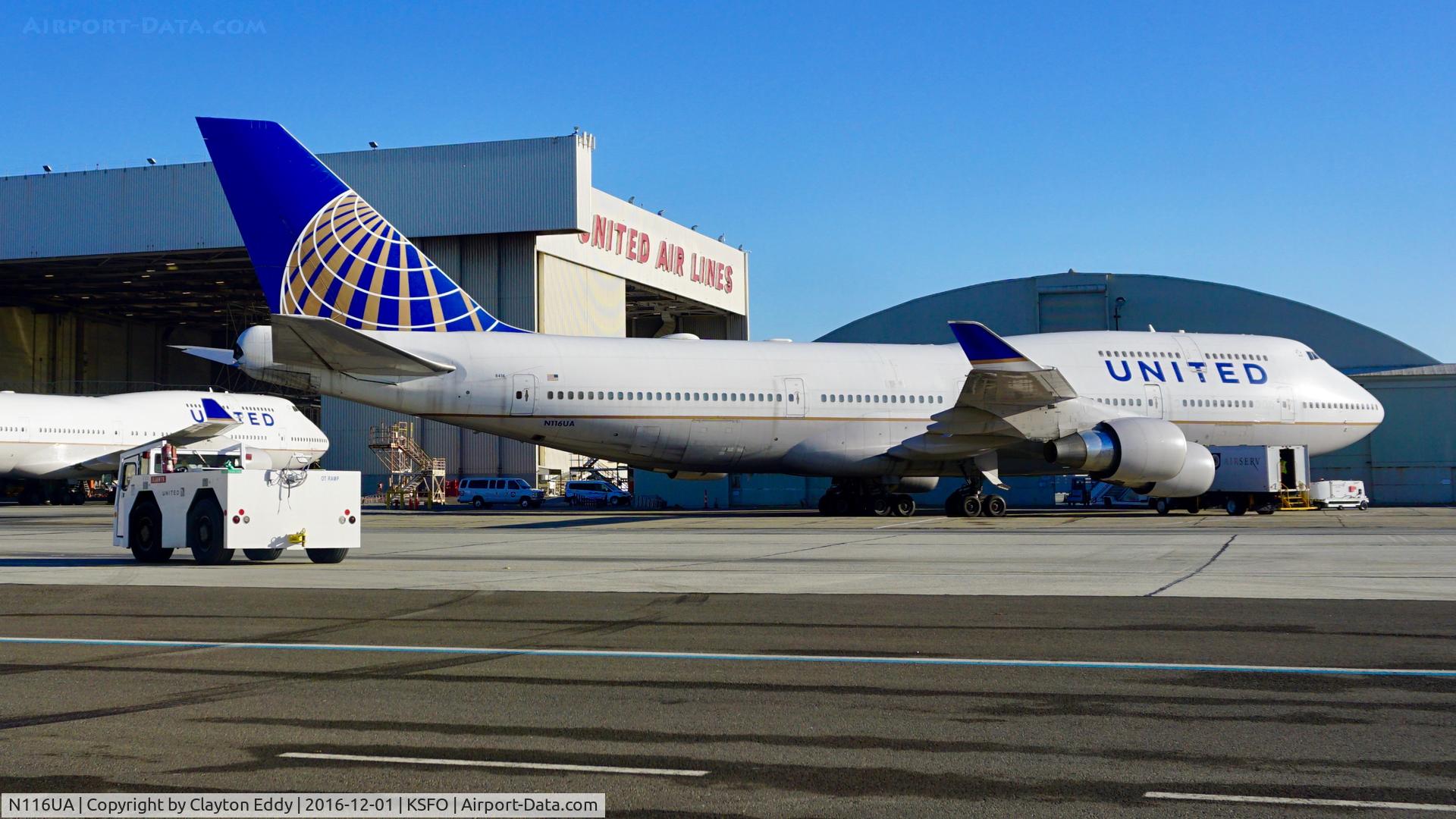 N116UA, 1998 Boeing 747-422 C/N 26908, SFO 2016