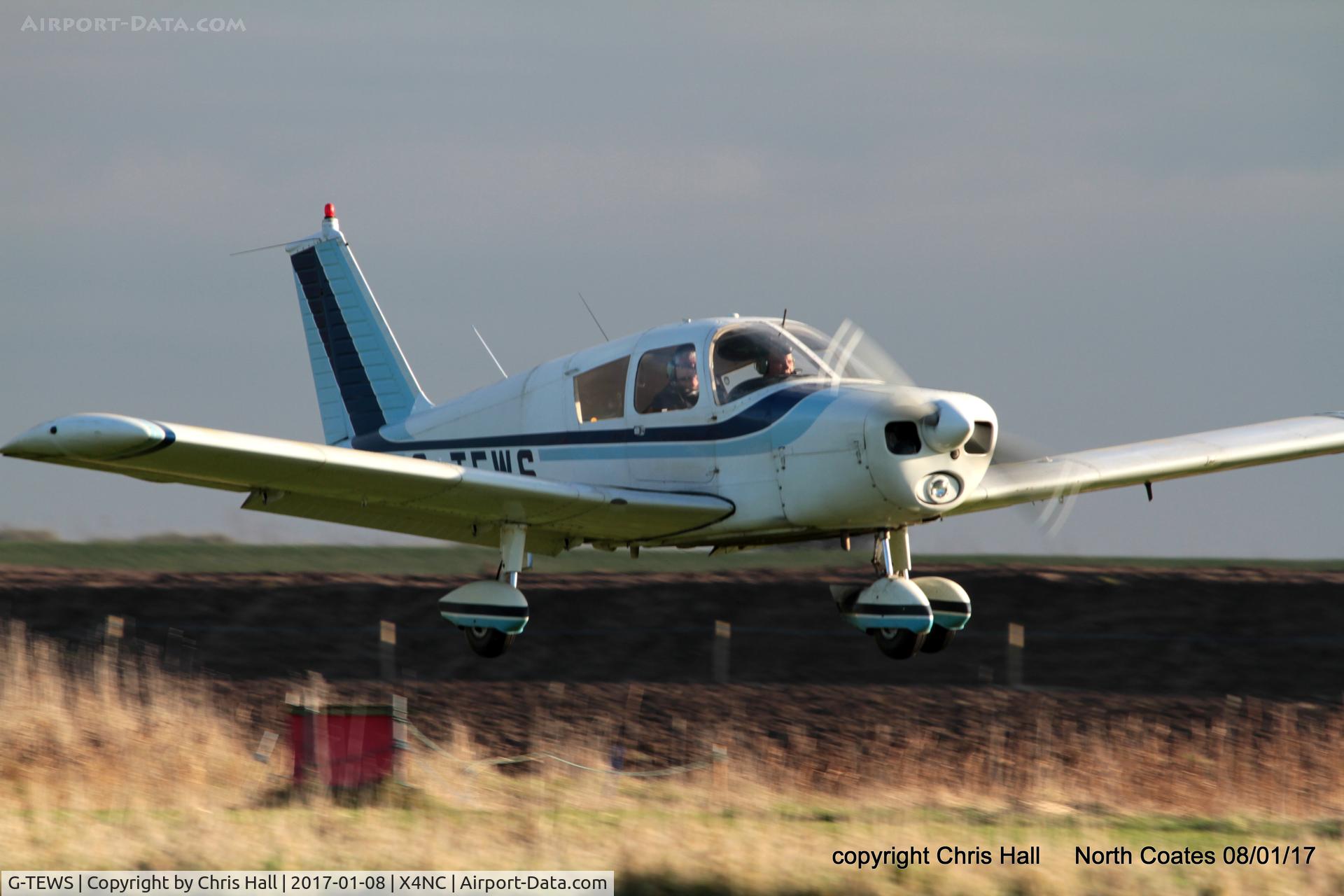 G-TEWS, 1968 Piper PA-28-140 Cherokee B C/N 28-25128, at the Brass Monkey fly in, North Coates