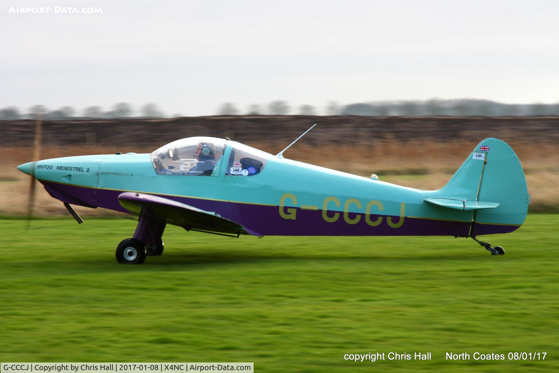 G-CCCJ, 2003 Nicollier HN-700 Menestrel II C/N PFA 217-13707, at the Brass Monkey fly in, North Coates