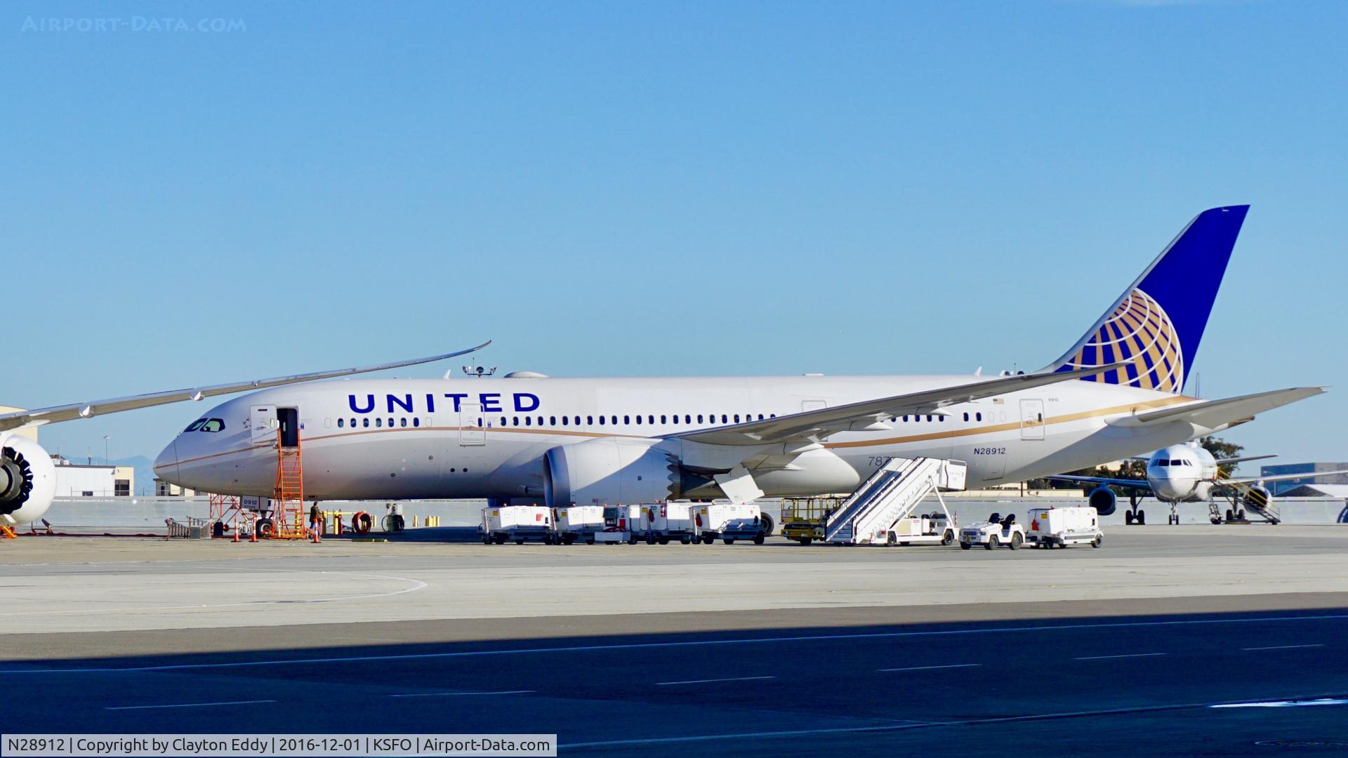 N28912, 2014 Boeing 787-8 Dreamliner C/N 34828, SFO 2016