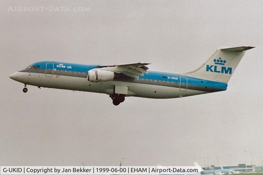 G-UKID, 1990 British Aerospace BAe.146-300 C/N E3157, Schiphol, Amsterdam