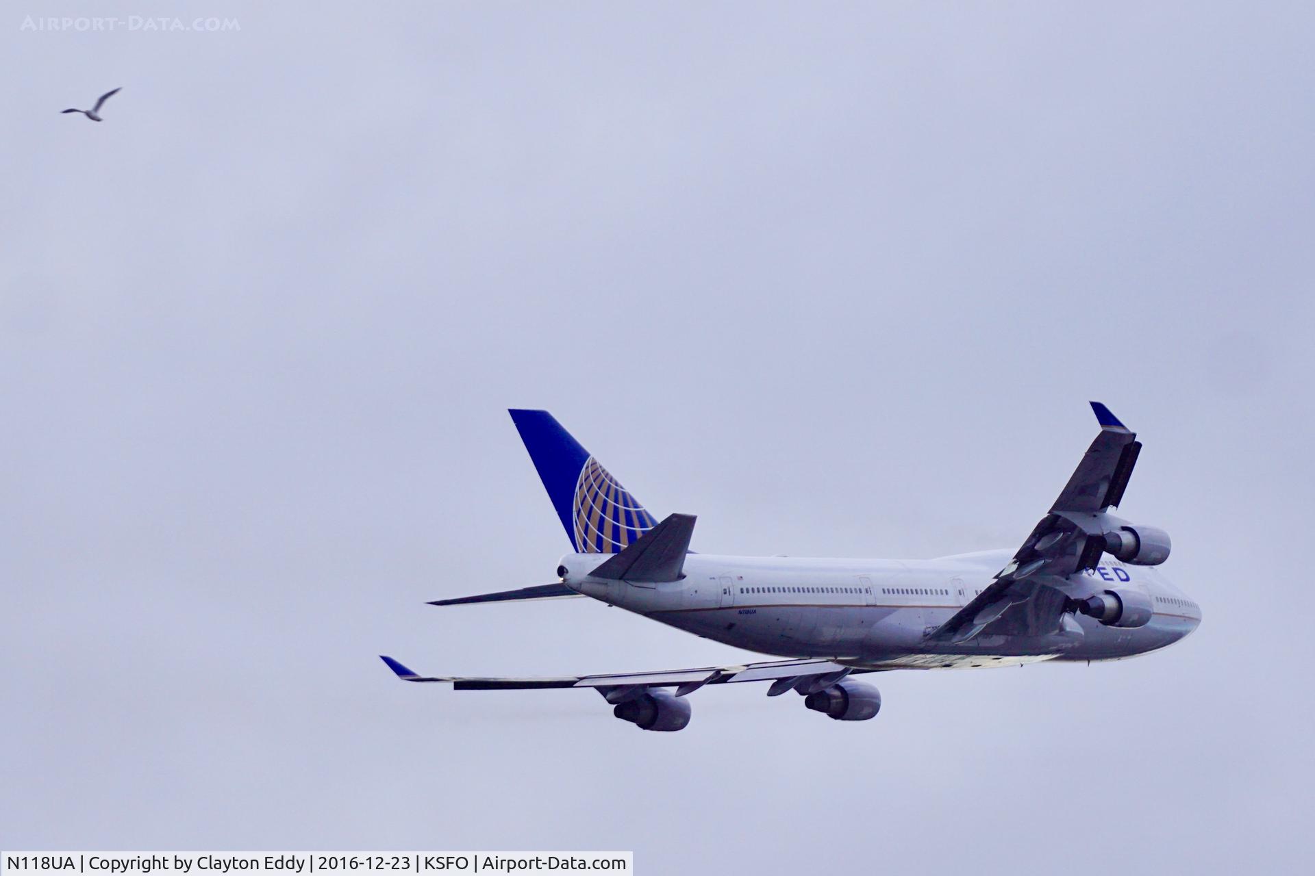 N118UA, 1999 Boeing 747-422 C/N 28811, SFO 2016
