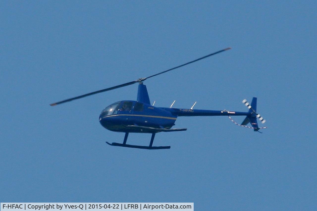 F-HFAC, 2012 Robinson R44  Raven II C/N 13224, Robinson R-44 Raven II, Flight over Brest-Bretagne Airport (LFRB-BES)