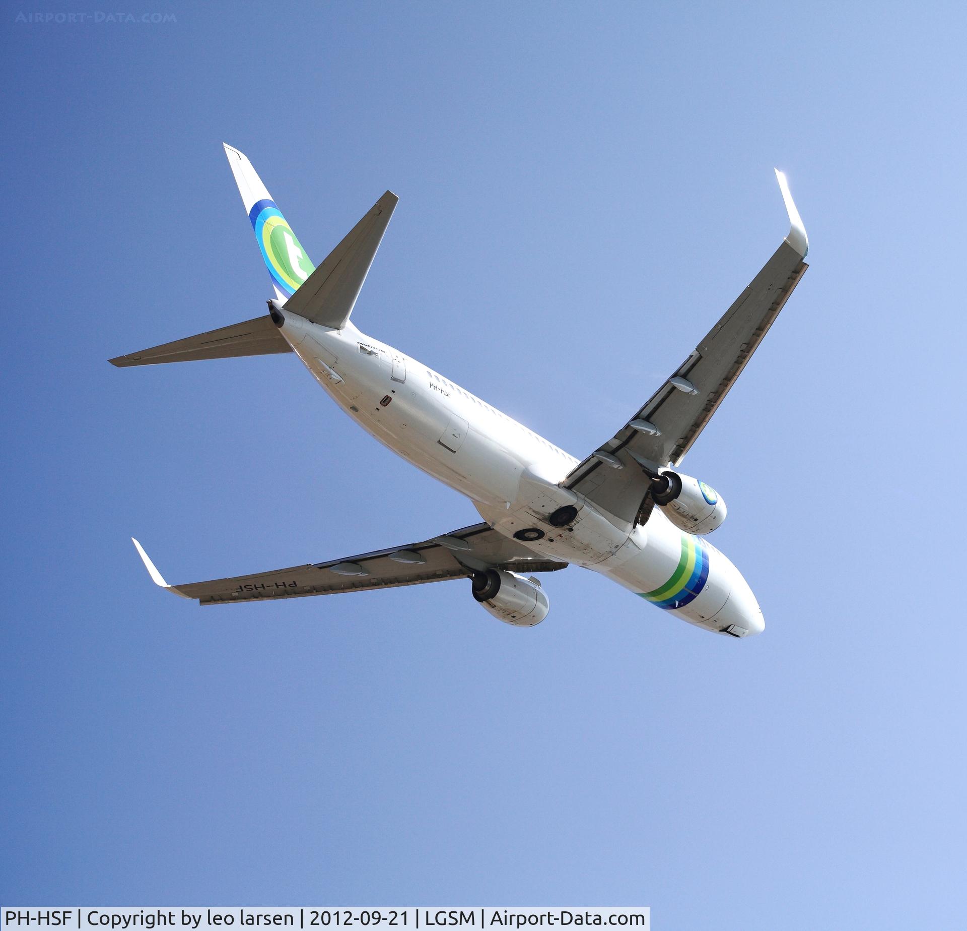 PH-HSF, 2012 Boeing 737-8K2 C/N 39261, Samos 21.9.2012