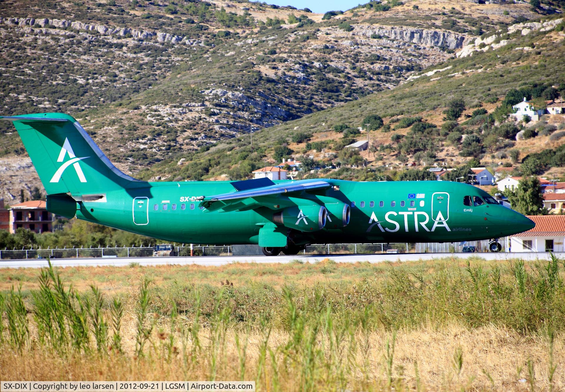 SX-DIX, 1991 British Aerospace BAe.146-300 C/N E3193, Samos 21.9.2012