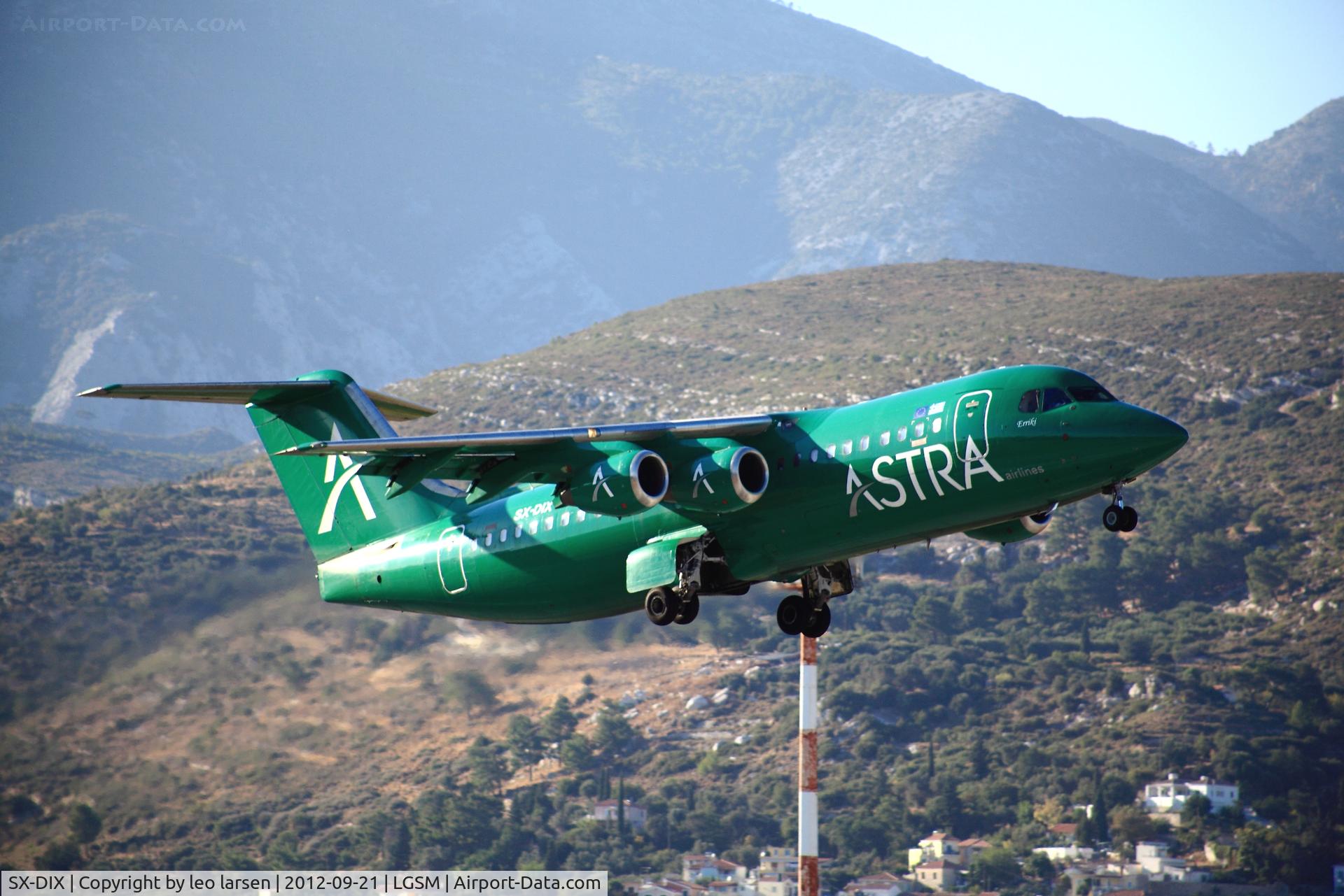 SX-DIX, 1991 British Aerospace BAe.146-300 C/N E3193, Samos 21.9.2012