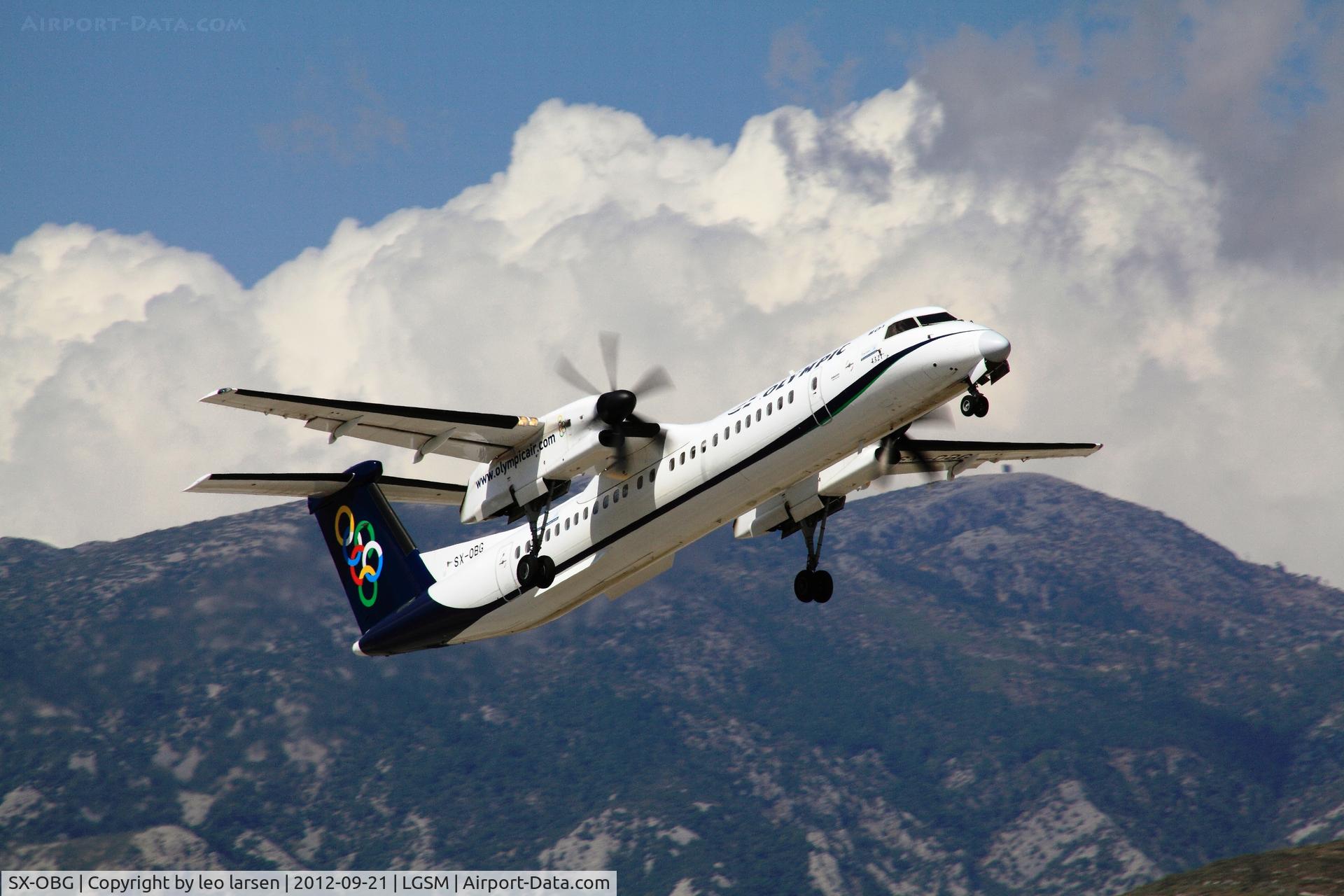 SX-OBG, 2010 De Havilland Canada DHC-8-402Q Dash 8 C/N 4321, Samos 21.9.2012