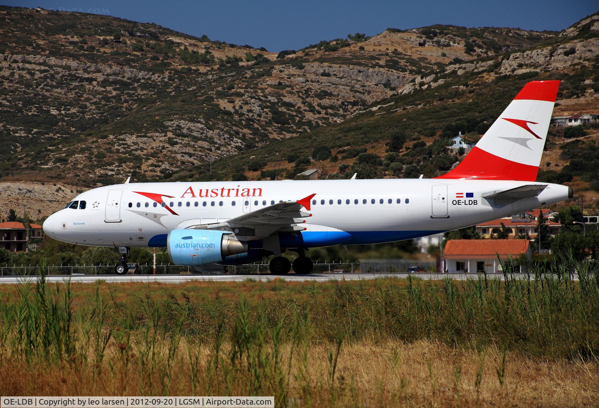 OE-LDB, 2004 Airbus A319-112 C/N 2174, Samos 20.9.2012
