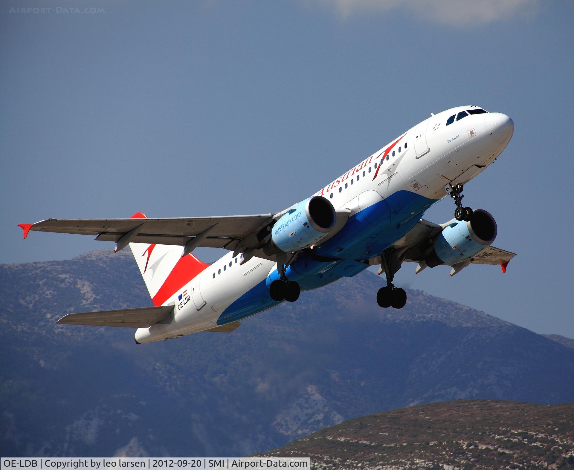 OE-LDB, 2004 Airbus A319-112 C/N 2174, Samos 20.9.2012