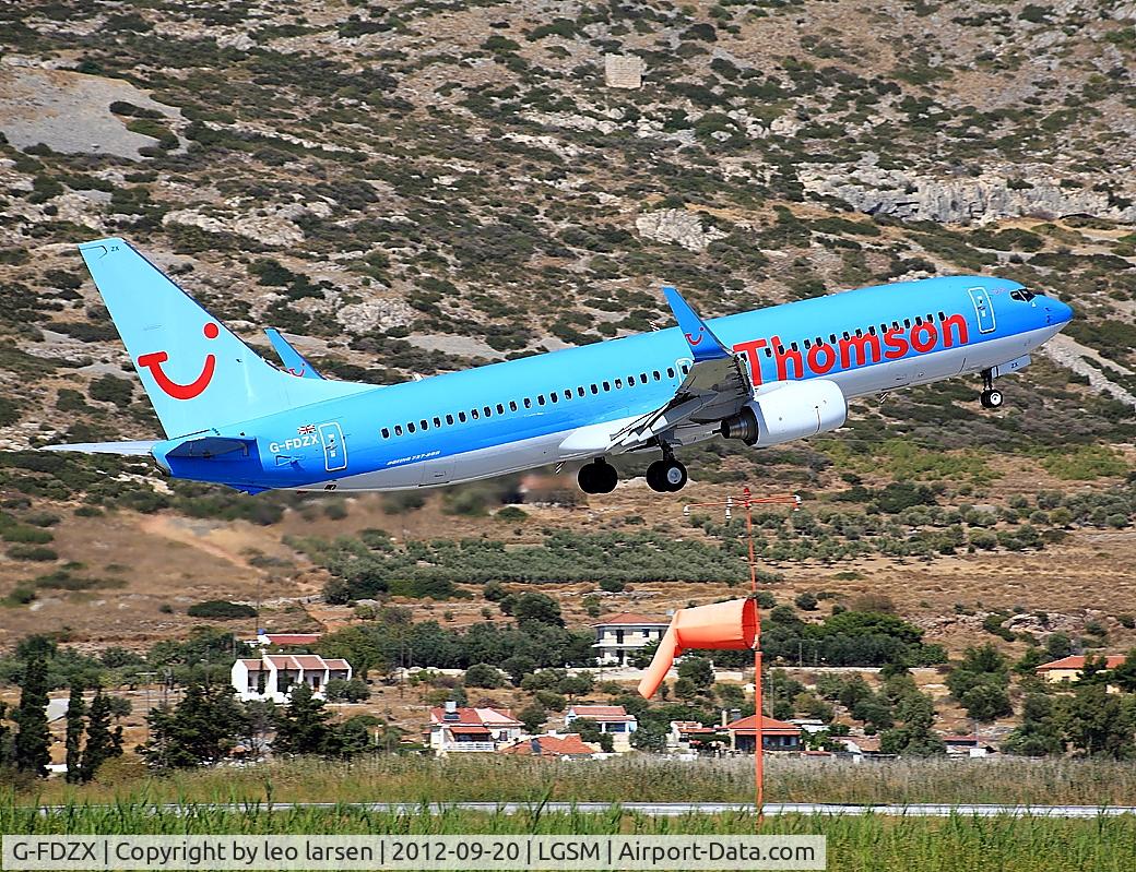 G-FDZX, 2011 Boeing 737-8K5 C/N 37258, Samos 20.9.2012