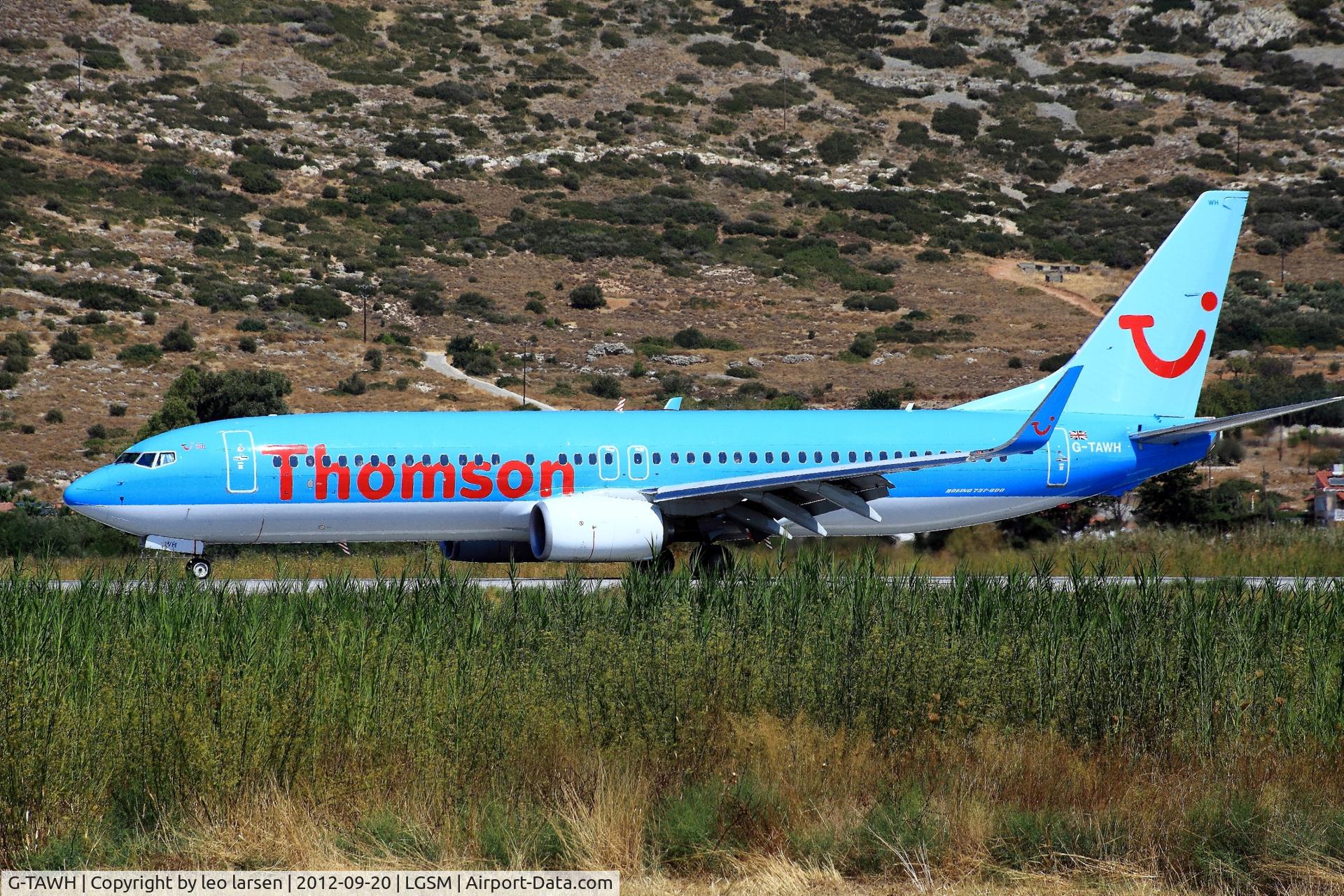 G-TAWH, 2012 Boeing 737-8K5 C/N 38107, Samos 20.9.2012