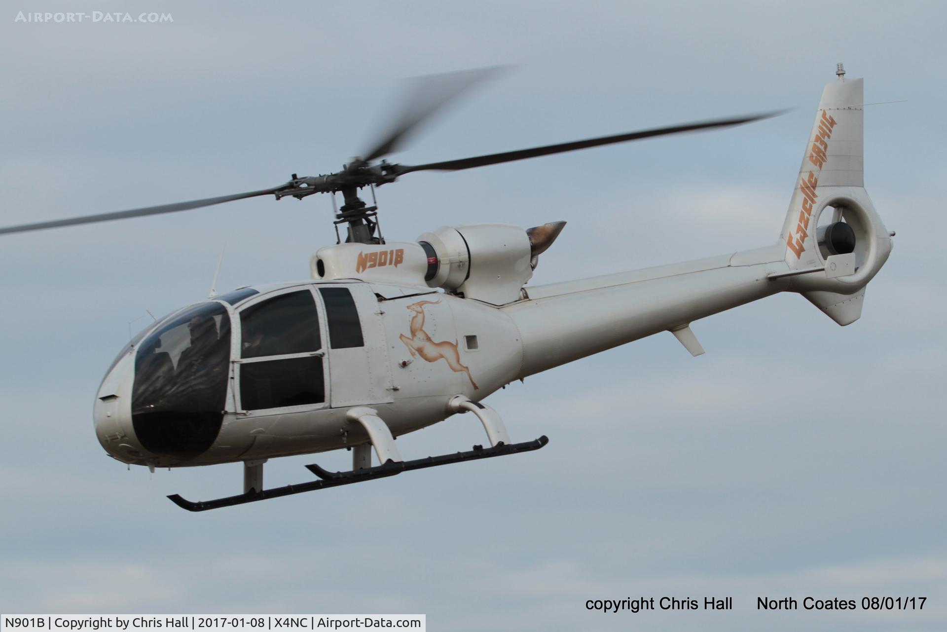 N901B, 1977 Aerospatiale SA-341G Gazelle C/N 1410, at the Brass Monkey fly in, North Coates