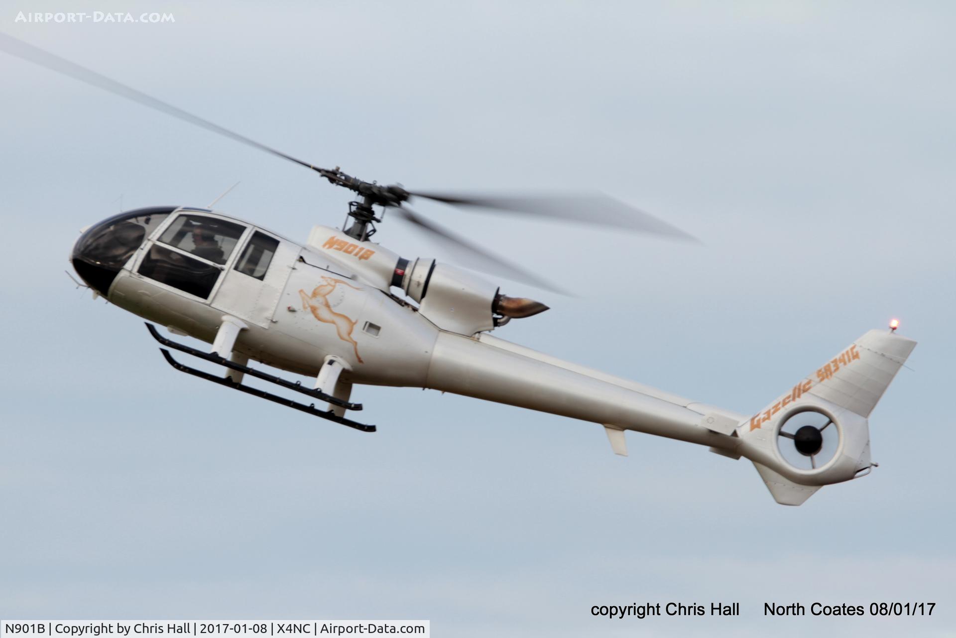 N901B, 1977 Aerospatiale SA-341G Gazelle C/N 1410, at the Brass Monkey fly in, North Coates