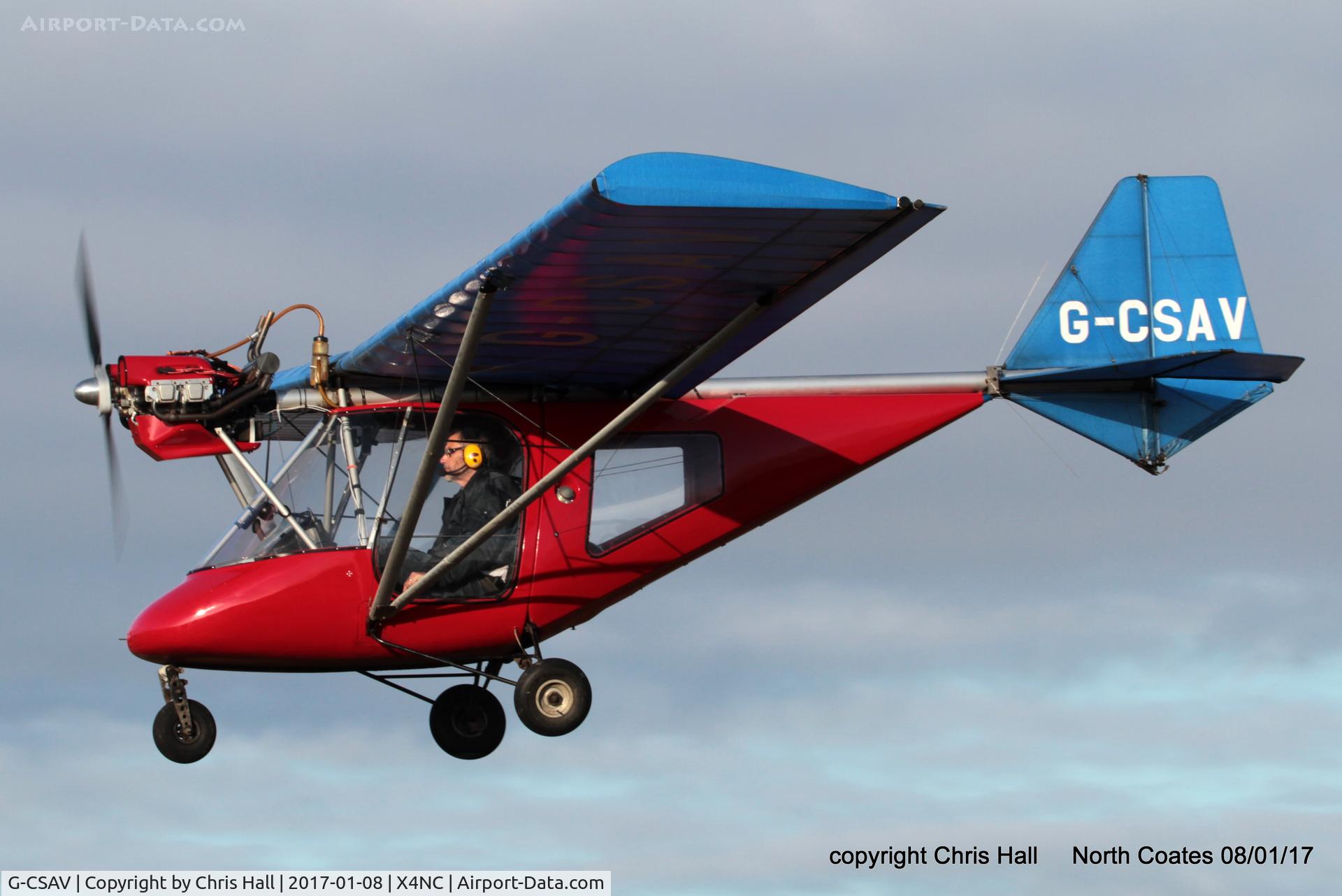 G-CSAV, 2002 Thruster T600N 450 C/N 0032-T600N-064, at the Brass Monkey fly in, North Coates