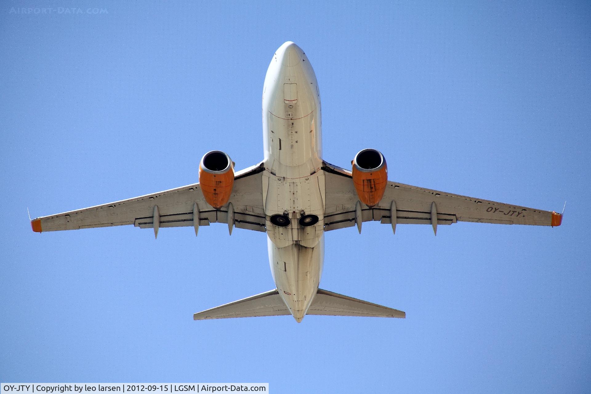 OY-JTY, 2001 Boeing 737-7Q8 C/N 30727, Samos 15.9.2012