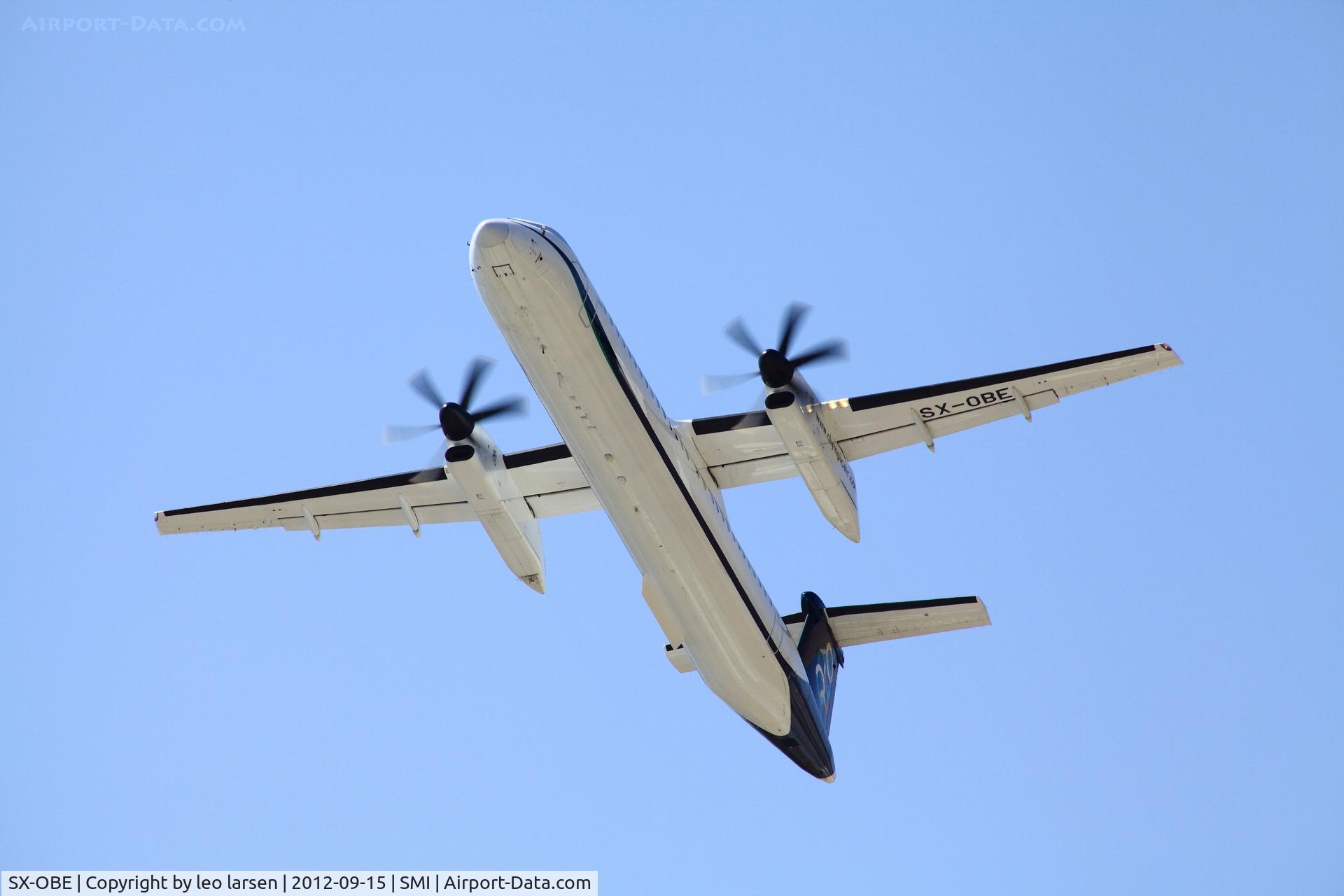 SX-OBE, 2010 Bombardier DHC-8-402 Q400 Dash 8 C/N 4314, Samos 15.9.2012