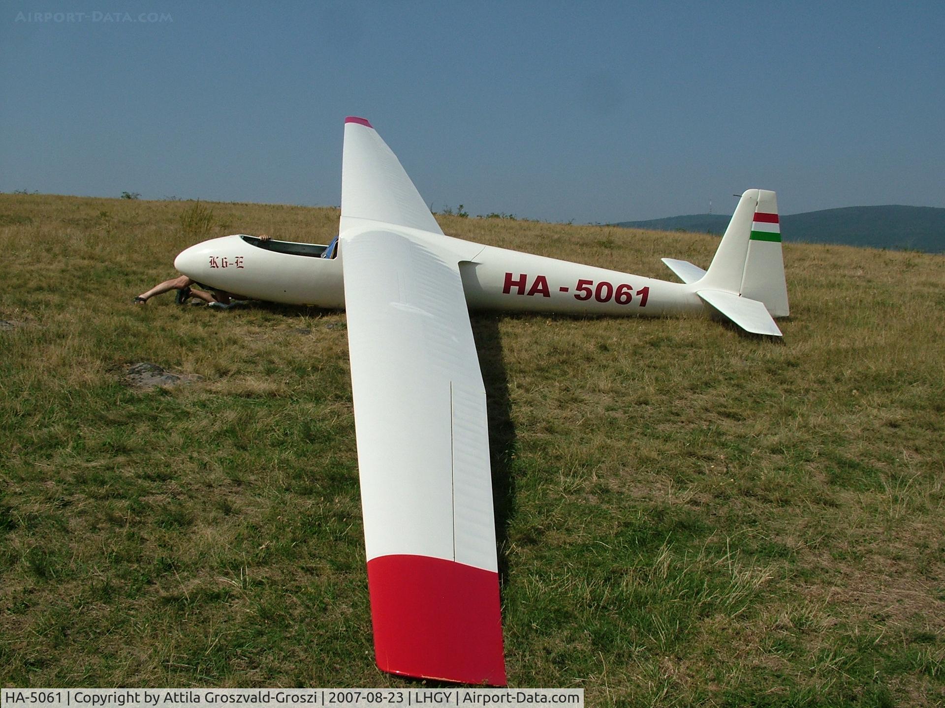 HA-5061, 1966 Schleicher Ka-6E Rhonsegler C/N 4023, Gyöngyös-Pipishegy Airfield, Hungary