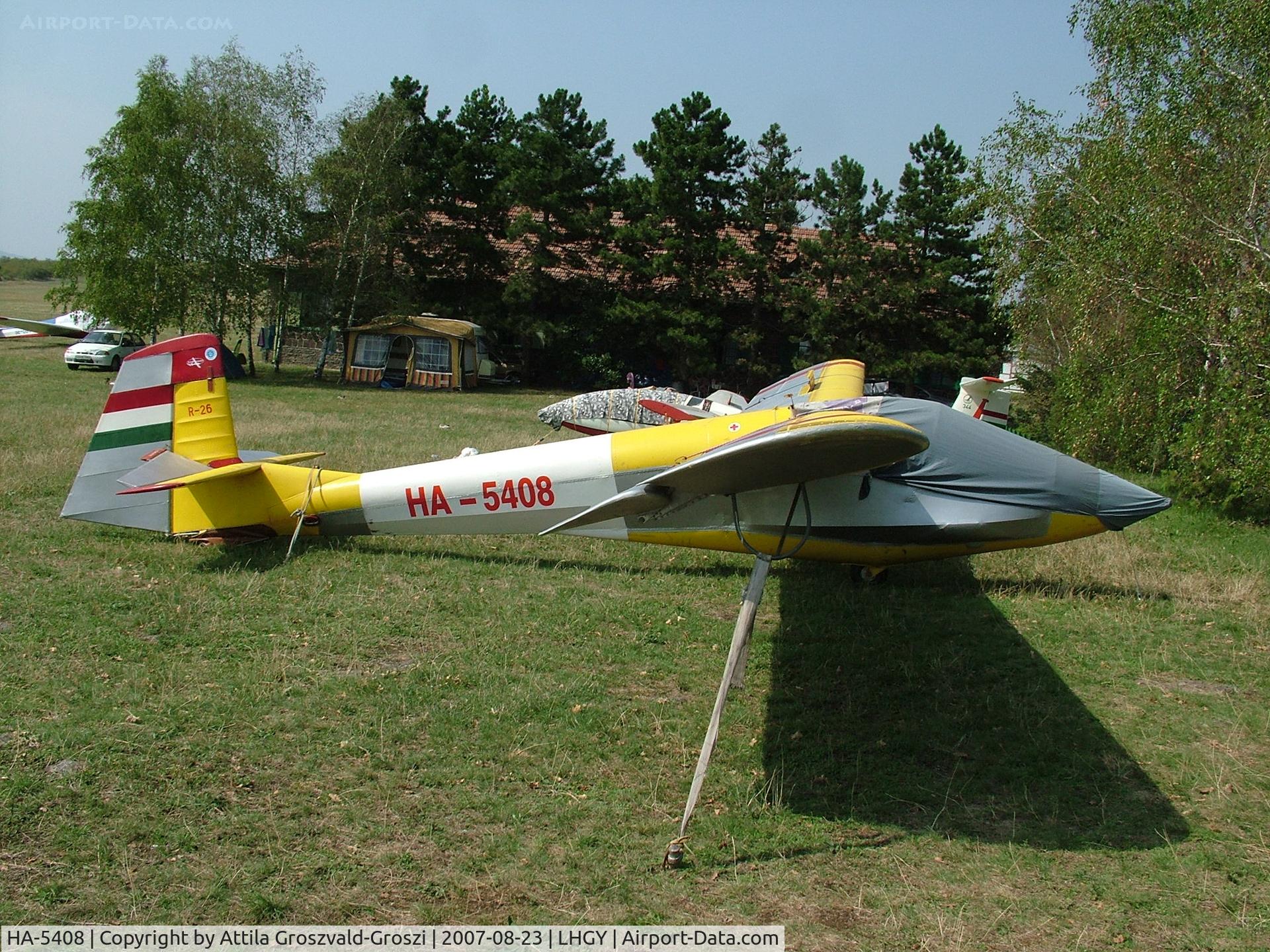 HA-5408, 1966 Rubik R-26S Góbé C/N E-1277, Gyöngyös-Pipishegy Airfield, Hungary