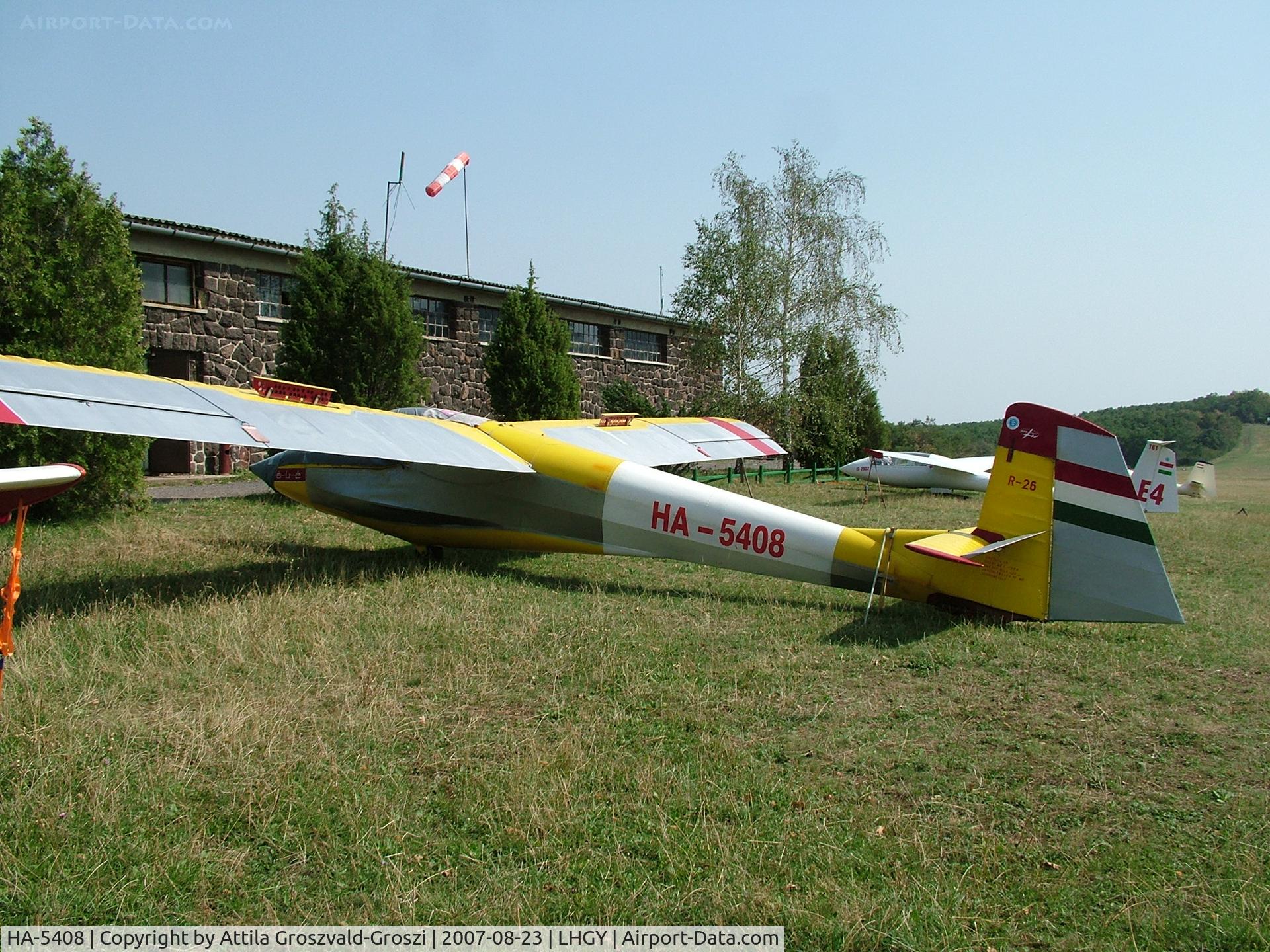 HA-5408, 1966 Rubik R-26S Góbé C/N E-1277, Gyöngyös-Pipishegy Airfield, Hungary