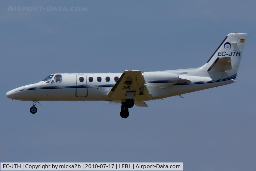 EC-JTH, 1980 Cessna 551 Citation IISP C/N 551-0031, Landing
