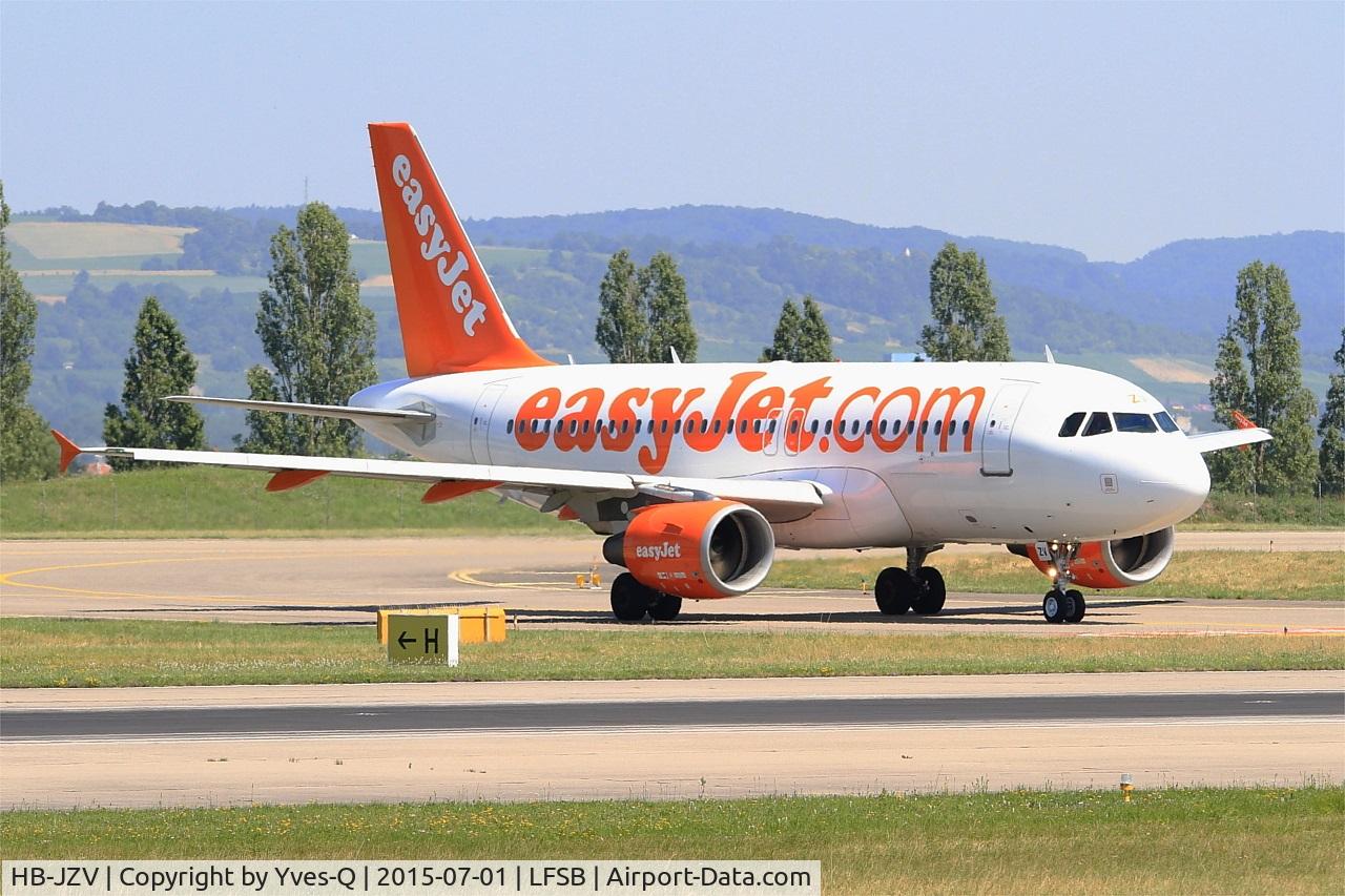 HB-JZV, 2006 Airbus A319-111 C/N 2709, Airbus A319-111, Holding point Hotel rwy 15, Bâle-Mulhouse-Fribourg airport (LFSB-BSL)