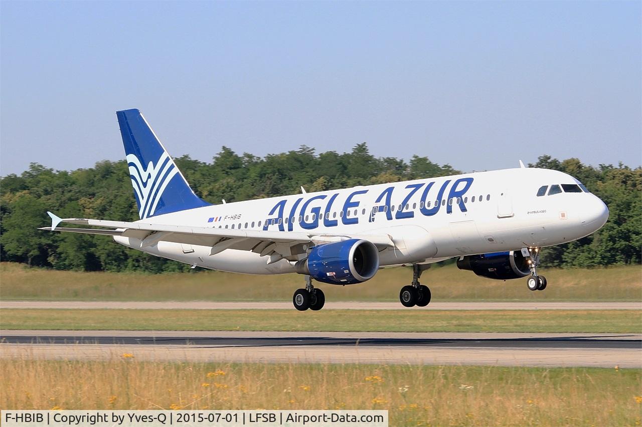 F-HBIB, 2007 Airbus A320-214 C/N 3289, Airbus A320-214, Landing rwy 15, Bâle-Mulhouse-Fribourg airport (LFSB-BSL)