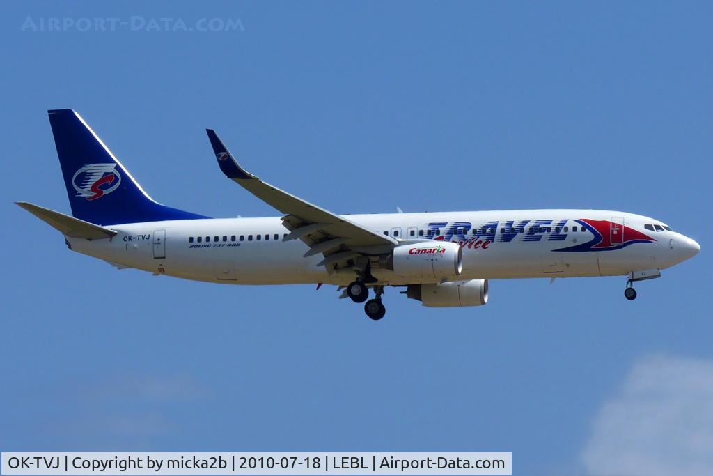 OK-TVJ, 2004 Boeing 737-8Q8 C/N 29351, Landing