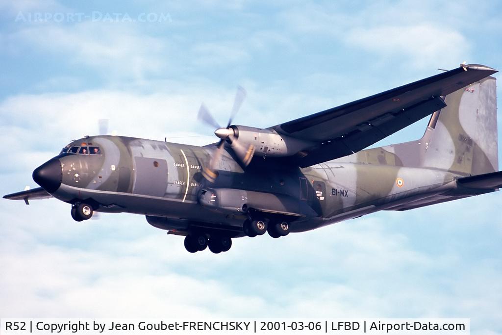 R52, Transall C-160R C/N 52, French Air Force landing runway 23 to BA106