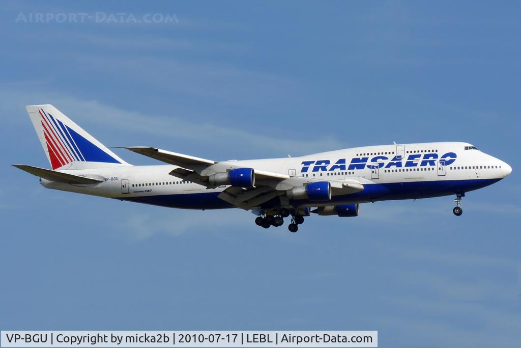 VP-BGU, 1986 Boeing 747-346 C/N 23482, Landing