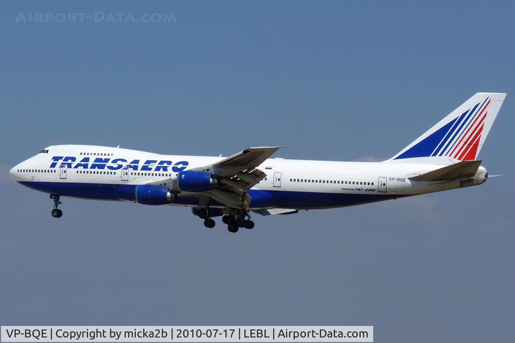 VP-BQE, 1981 Boeing 747-219B C/N 22722, Landing