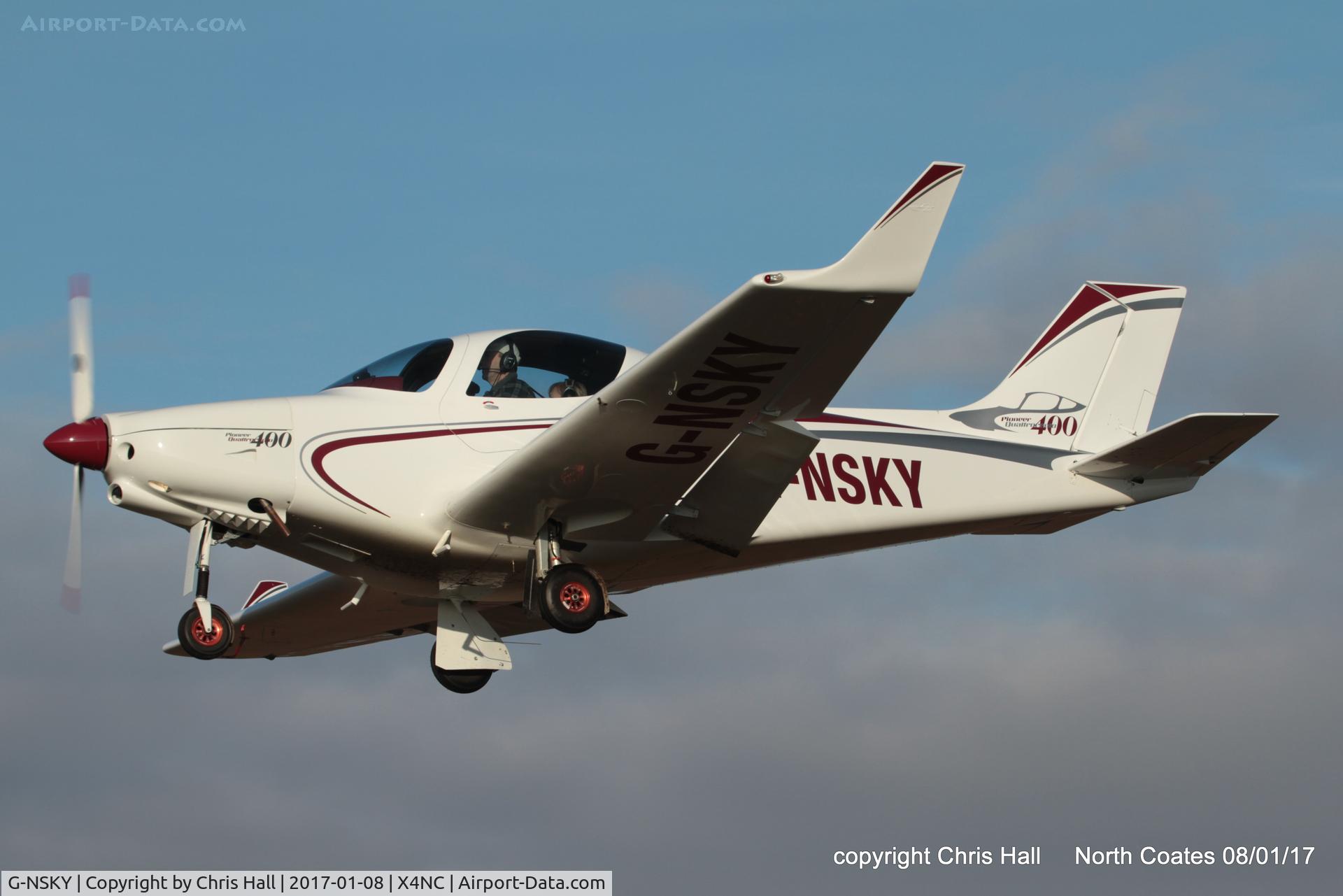G-NSKY, 2016 Alpi Aviation Pioneer 400 C/N LAA 364-15236, at the Brass Monkey fly in, North Coates