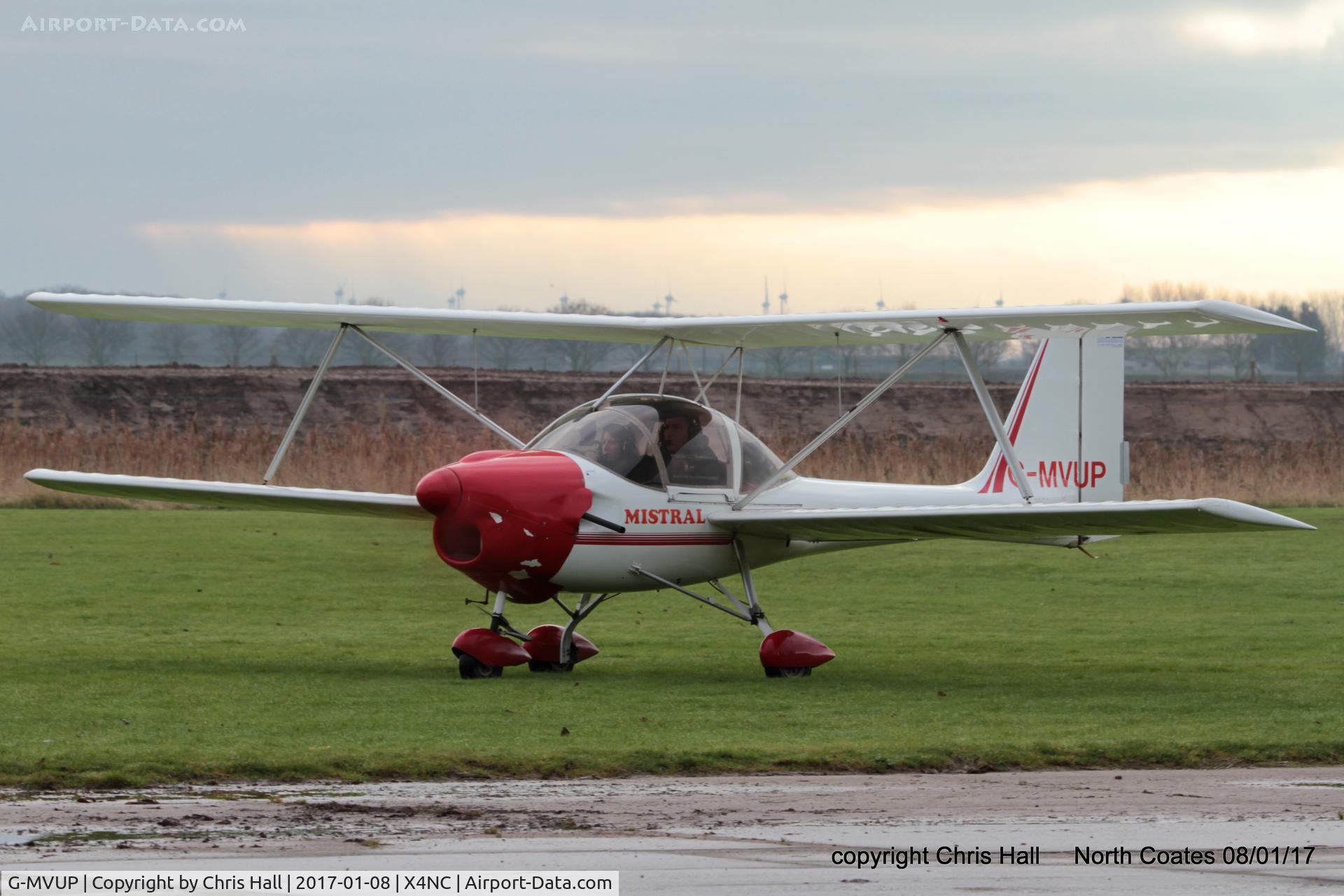 G-MVUP, 1988 Aviasud Mistral C/N BMAA/HB/003, at the Brass Monkey fly in, North Coates