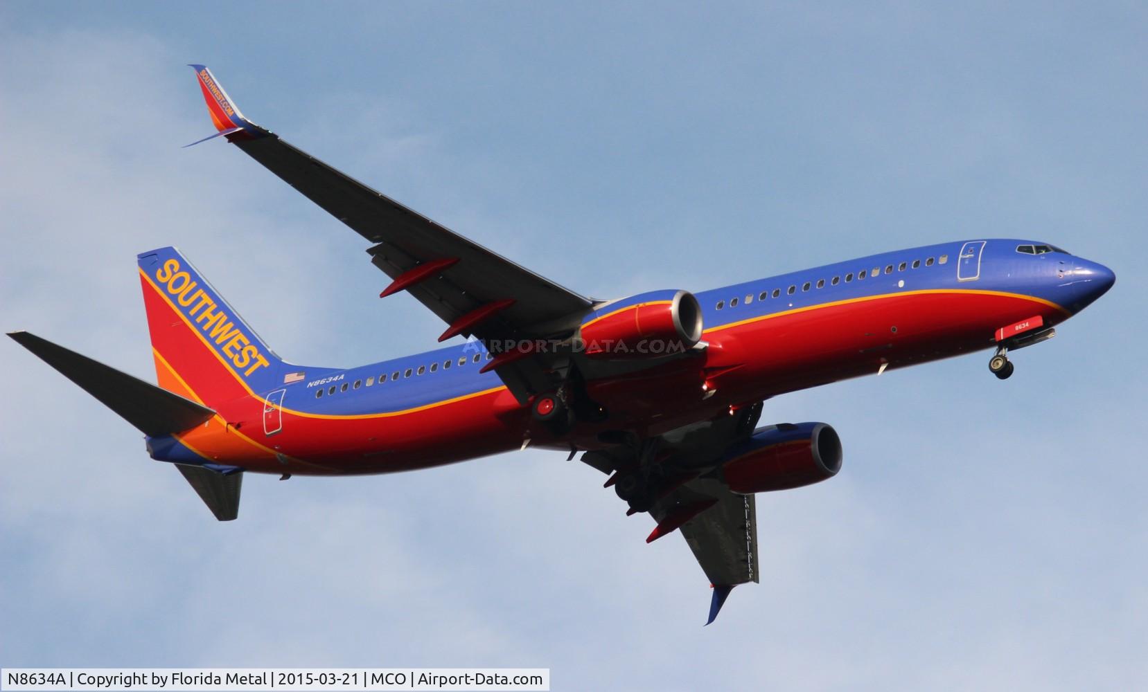 N8634A, 2014 Boeing 737-8H4 C/N 42522, Southwest