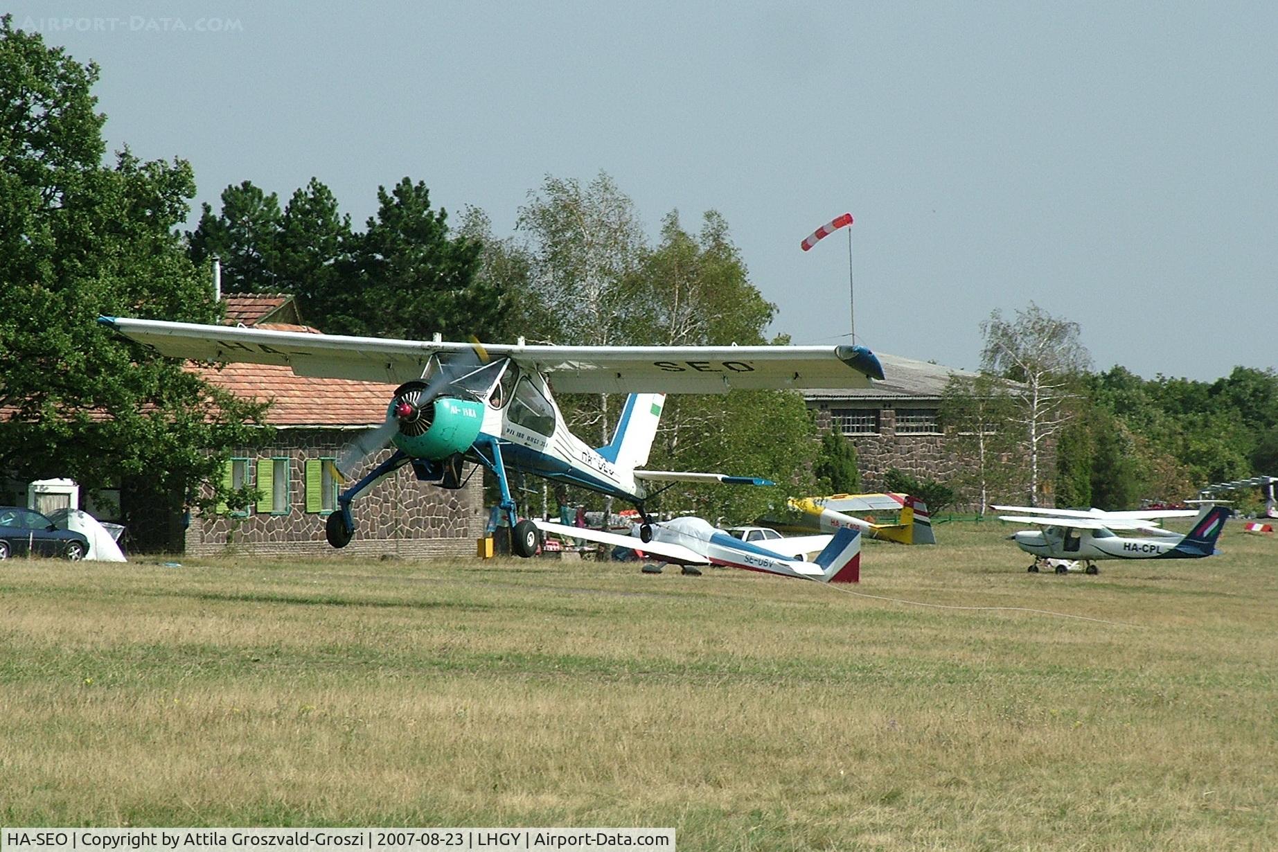 HA-SEO, 1988 PZL-Okecie PZL-104 Wilga-35A C/N 19880867, Gyöngyös-Pipishegy Airfield, Hungary