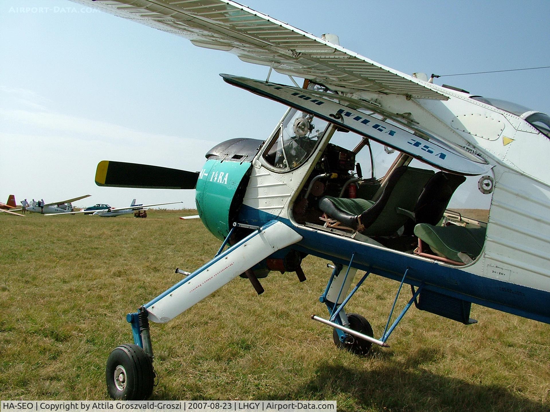 HA-SEO, 1988 PZL-Okecie PZL-104 Wilga-35A C/N 19880867, Gyöngyös-Pipishegy Airfield, Hungary
