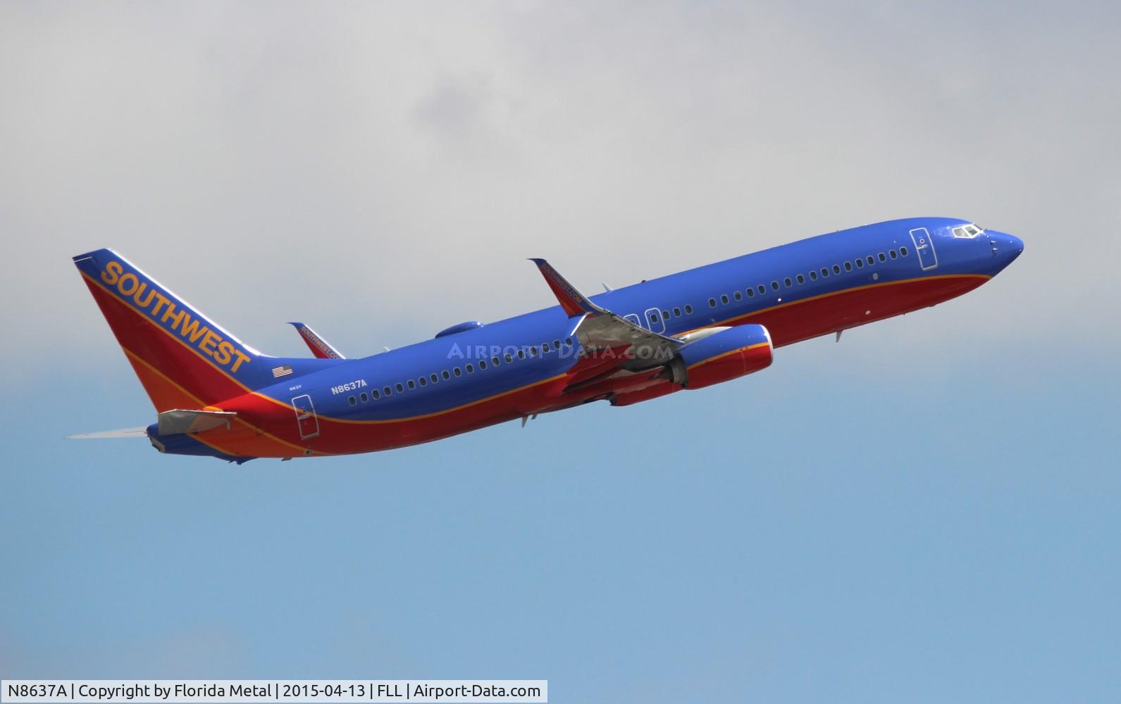 N8637A, 2014 Boeing 737-8H4 C/N 42523, Southwest
