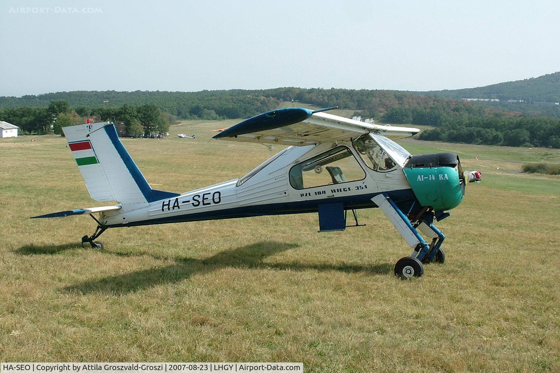 HA-SEO, 1988 PZL-Okecie PZL-104 Wilga-35A C/N 19880867, Gyöngyös-Pipishegy Airfield, Hungary